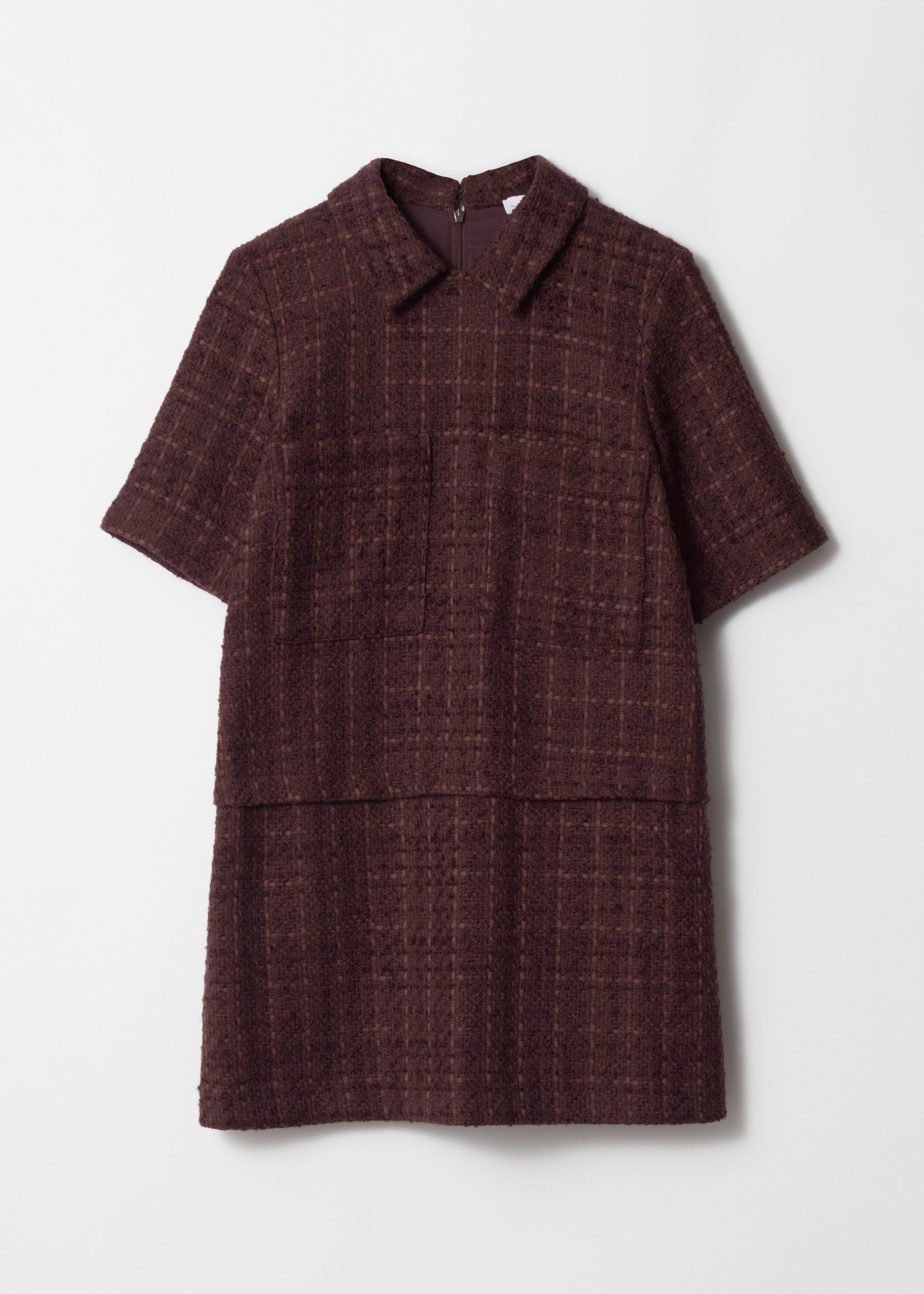 Collared Tweed Mini Dress - Brown Tweed - & Other Stories US