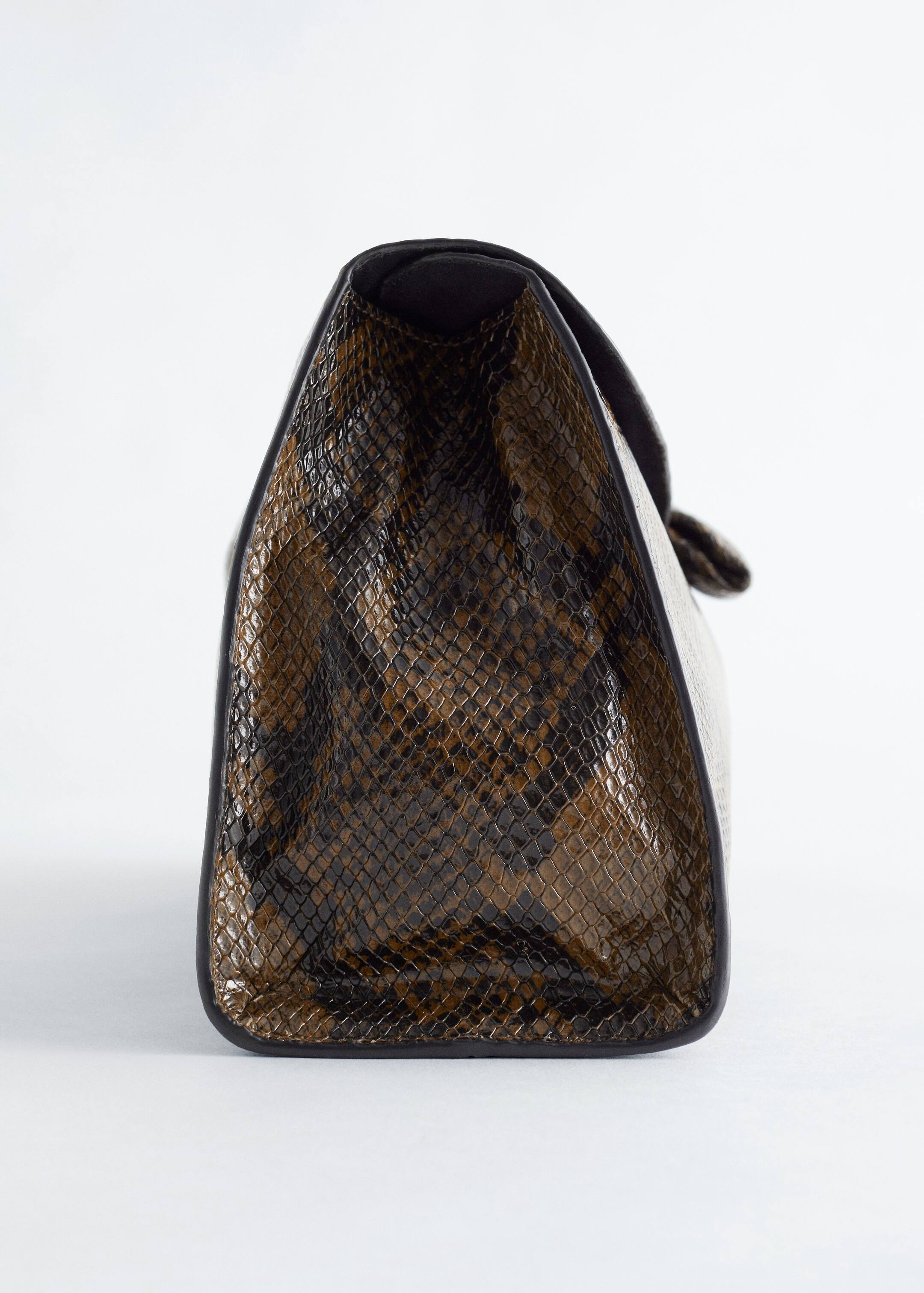 Agrandir l'image: Pochette en cuir souple - Serpent marron foncé - FEMME | H&M FR 5