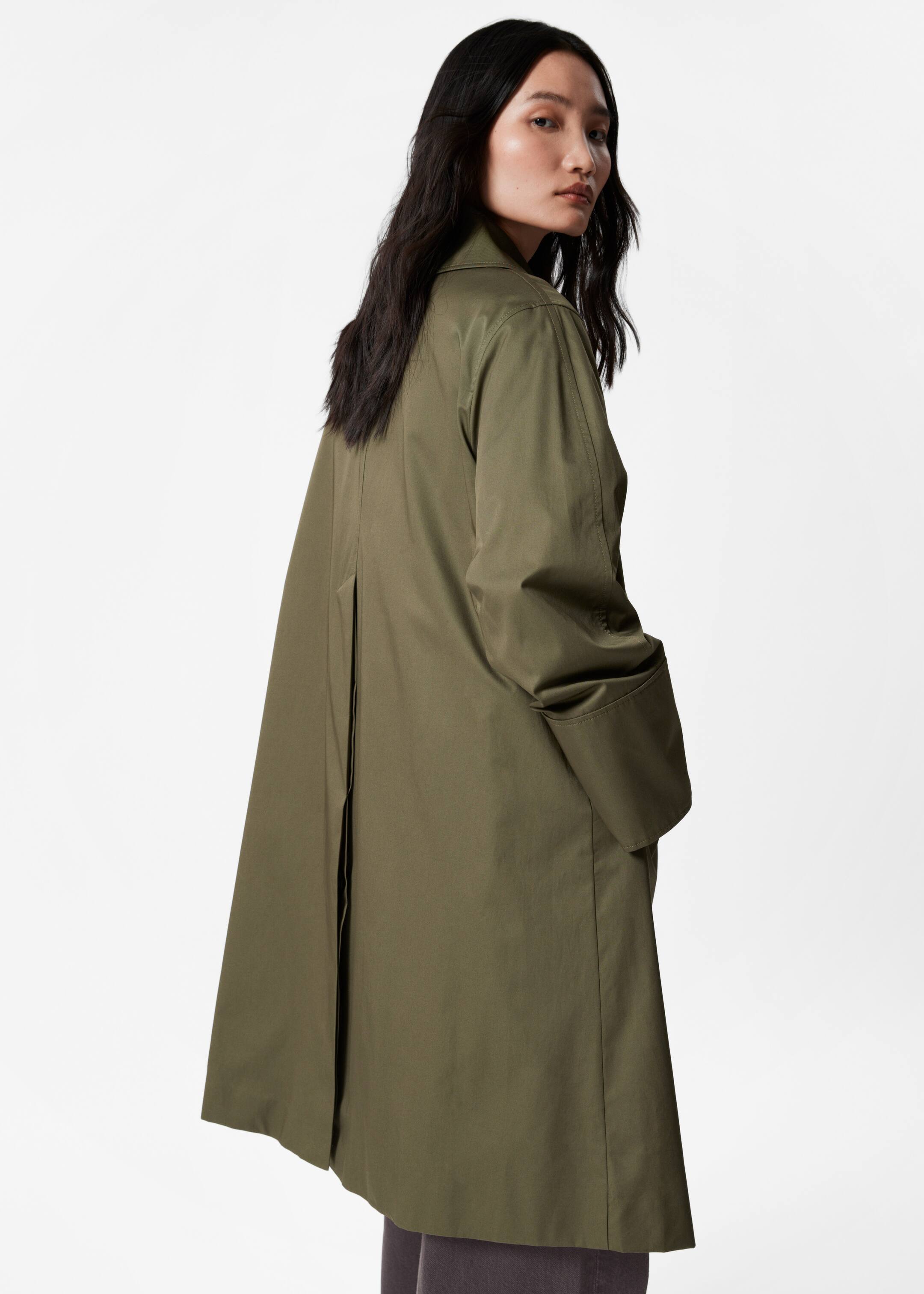 Преглед на по-голямо изображение: Палто с яка - Khaki Green - ЖЕНИ | H&M BG 5