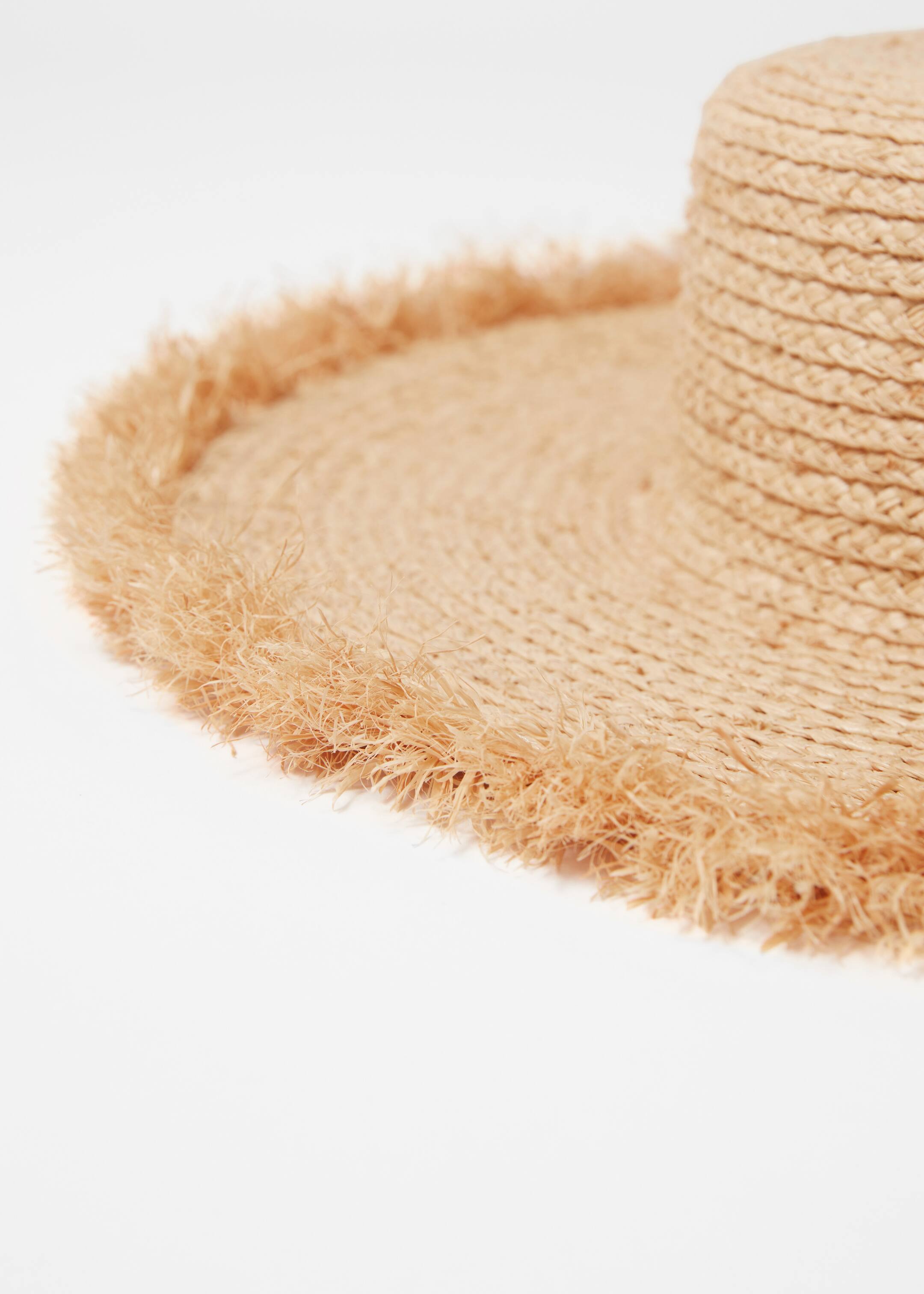 Προβολή μεγαλύτερης εικόνας: Καπέλο από Ξεφτισμένη Ραφία - Μπεζ - Ladies | H&M GR 4