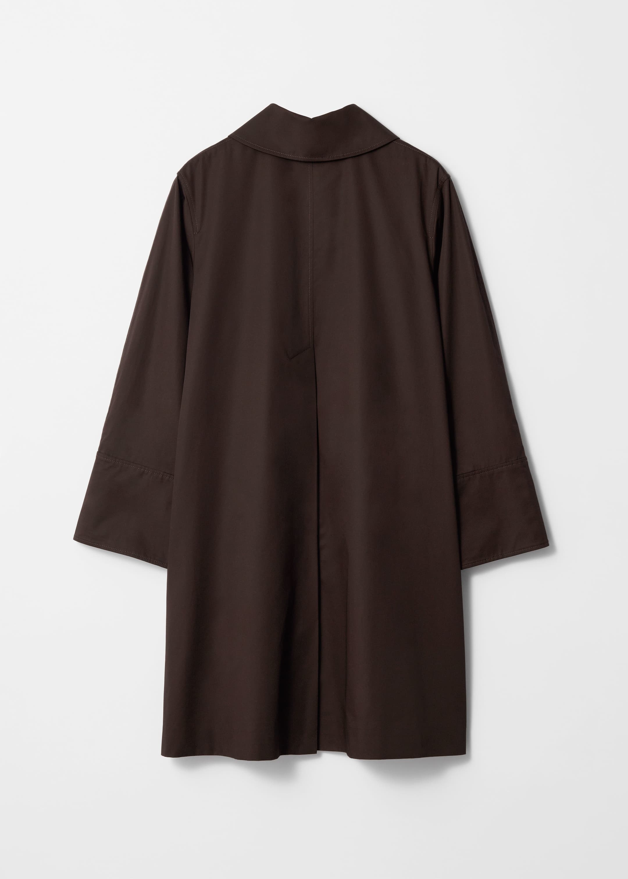 Ver imagen más grande: Abrigo de viaje con cuello - Marrón - MUJER | H&M ES 1