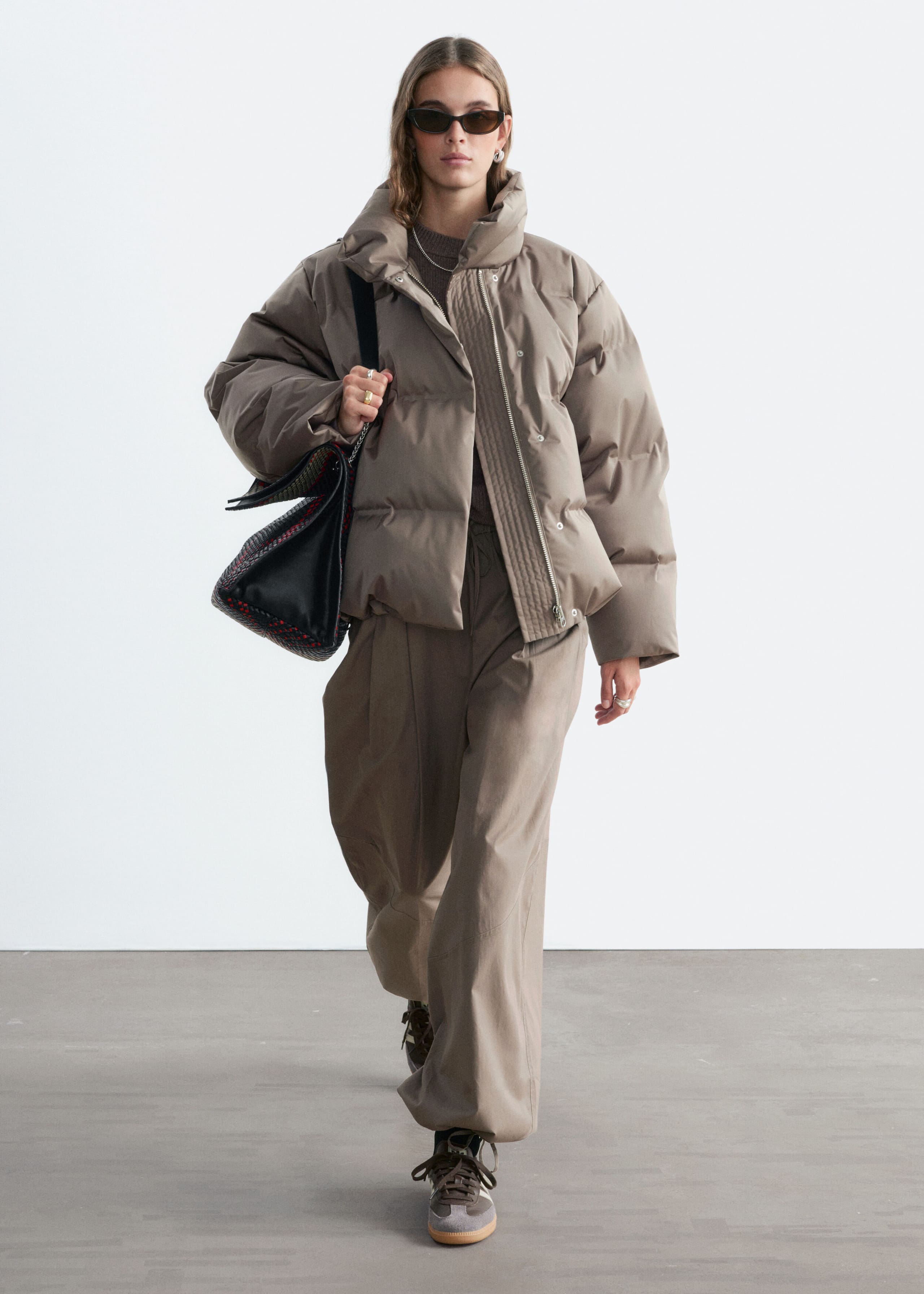 Down Puffer Jacket - Mole - Lookbook