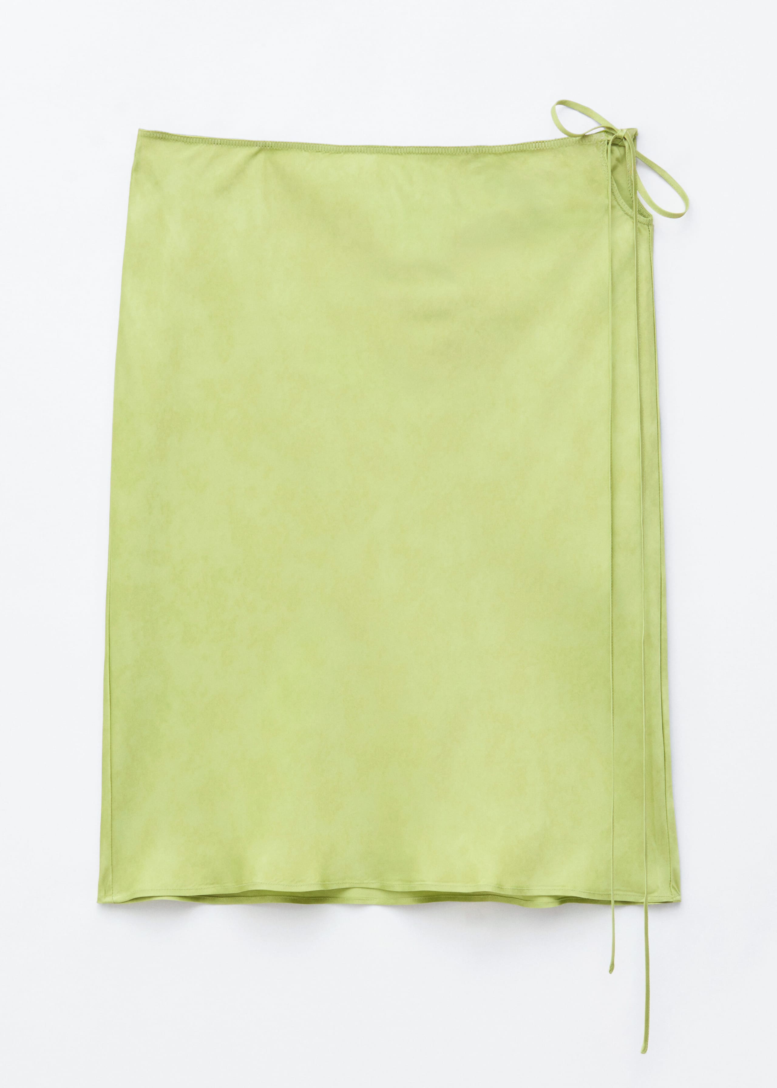 Image of Satin Knee-Length Slip Skirt