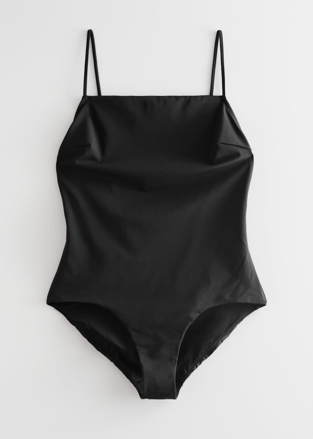 Strappy Open Back Swimsuit - Black - Still Life