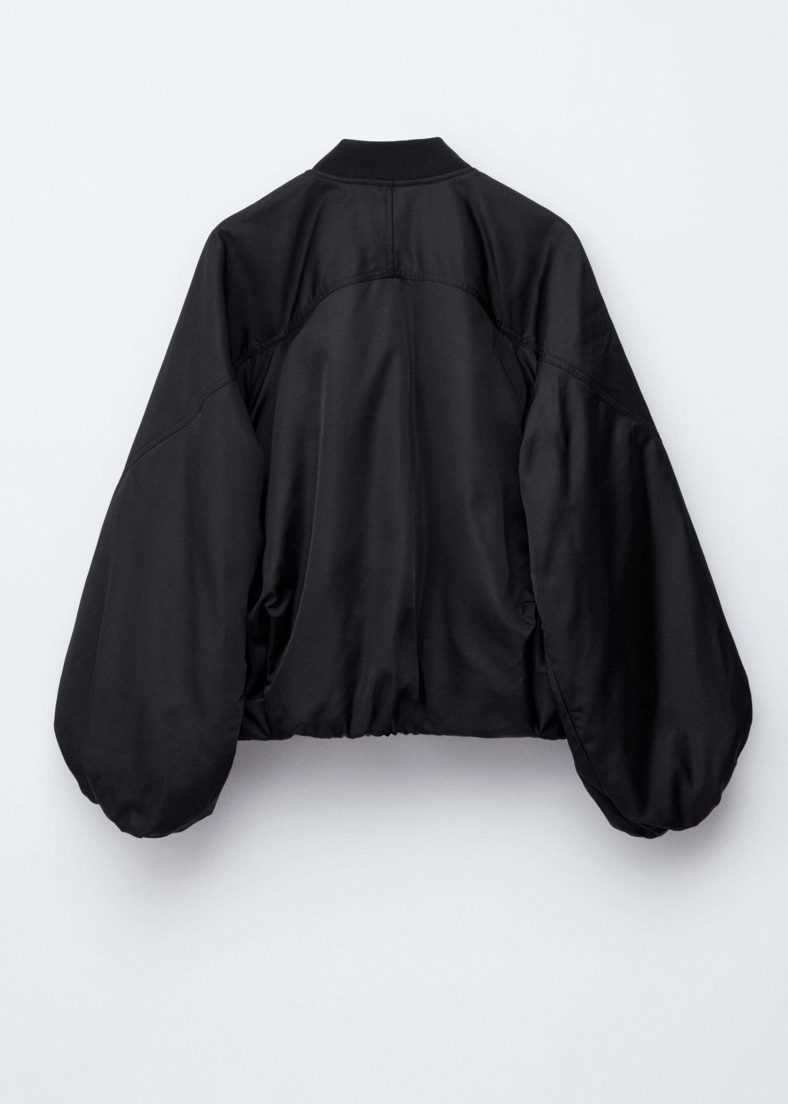 Image of Voluminous-Sleeve Bomber Jacket