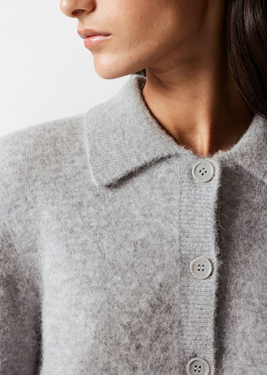 Collared Knit Cardigan