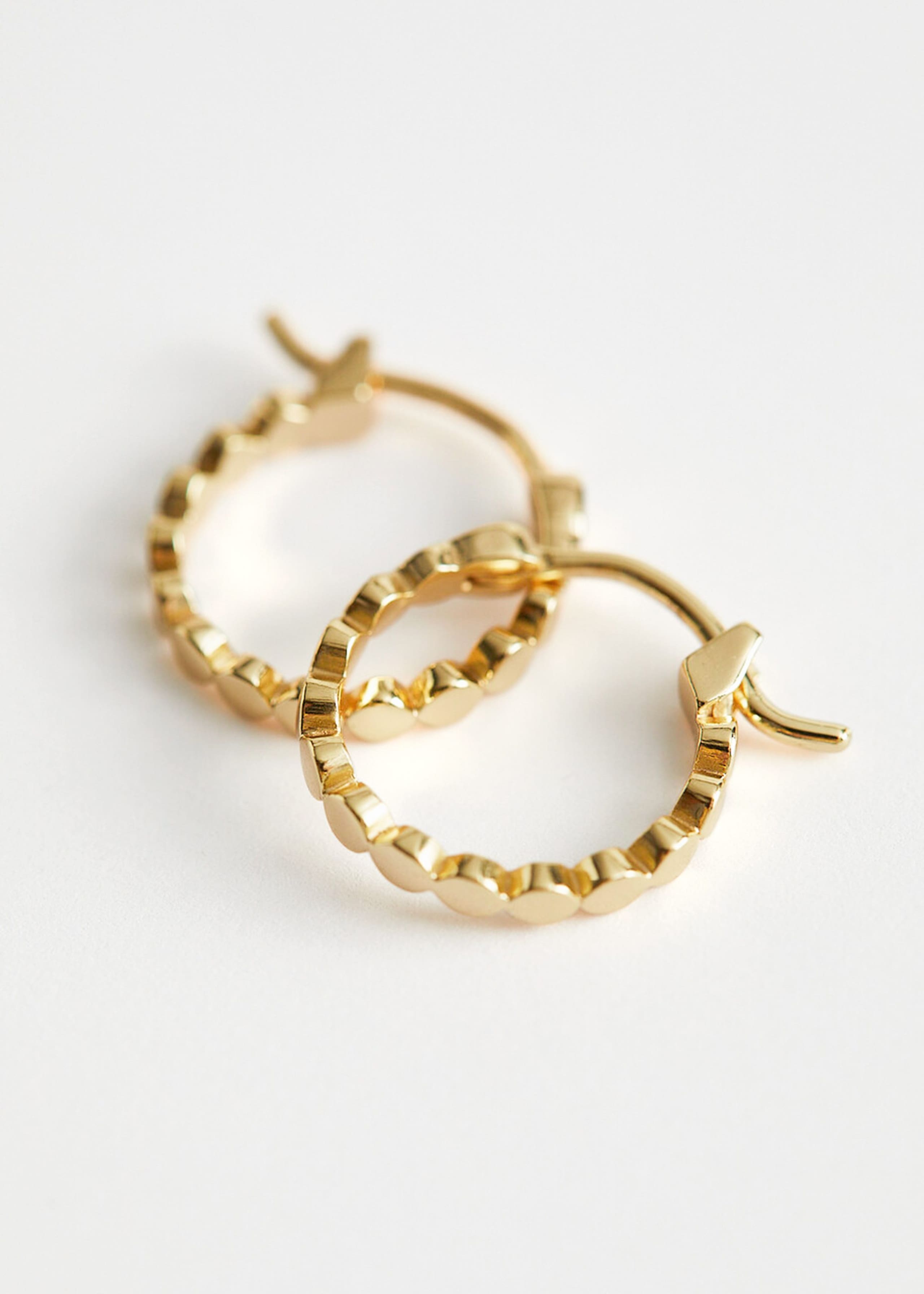 Embossed Hoop Earrings
