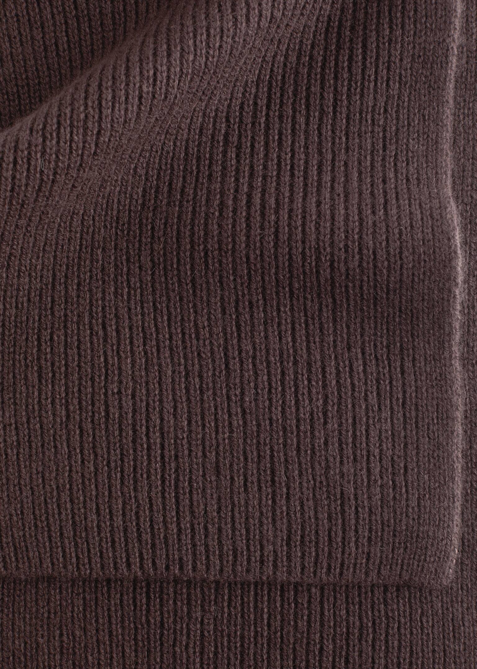 Hooded Wool Scarf - Mahon/Negru/Albastru/Stone - 3