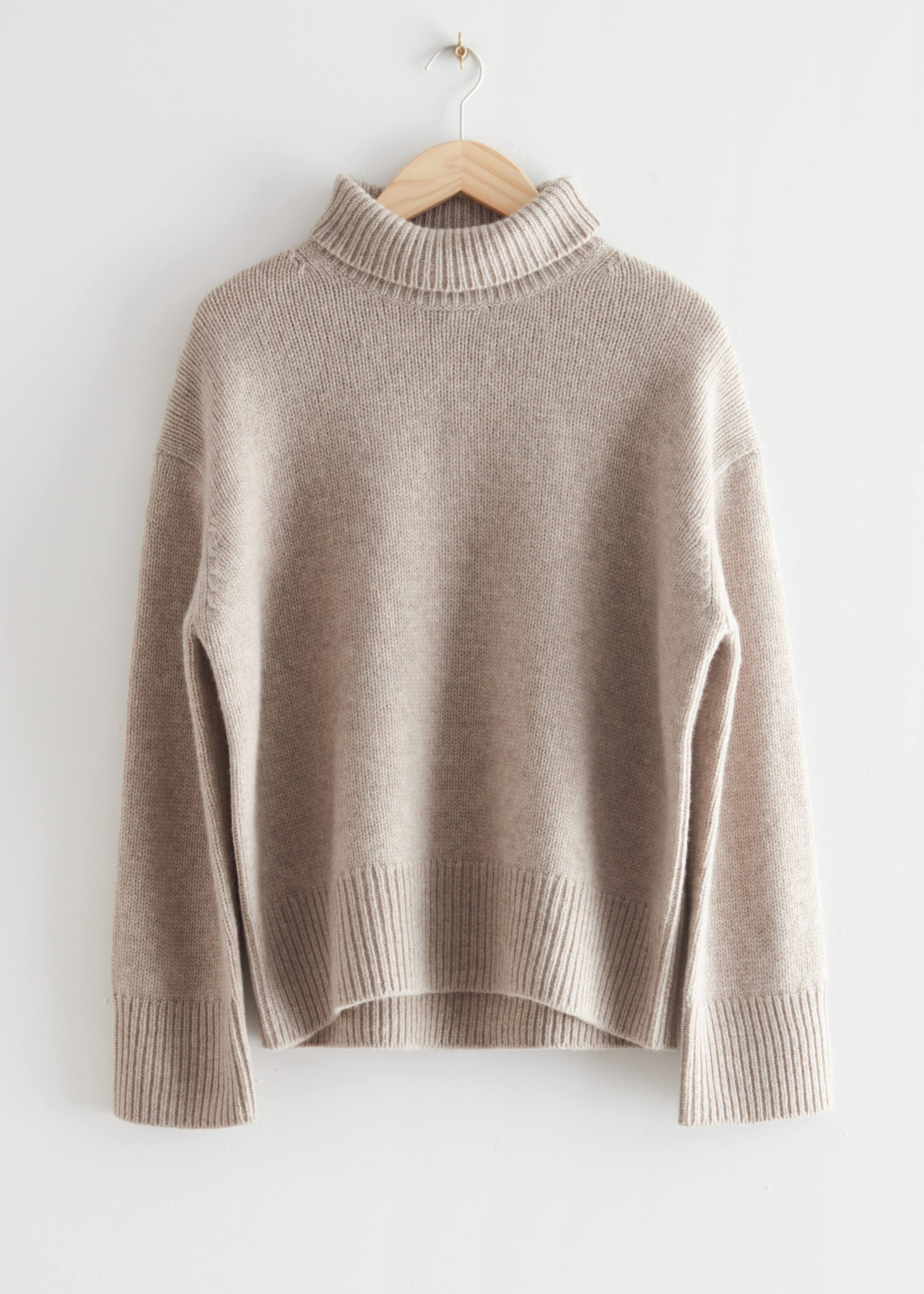 Turtleneck Knit Jumper - Mole - Bodegón