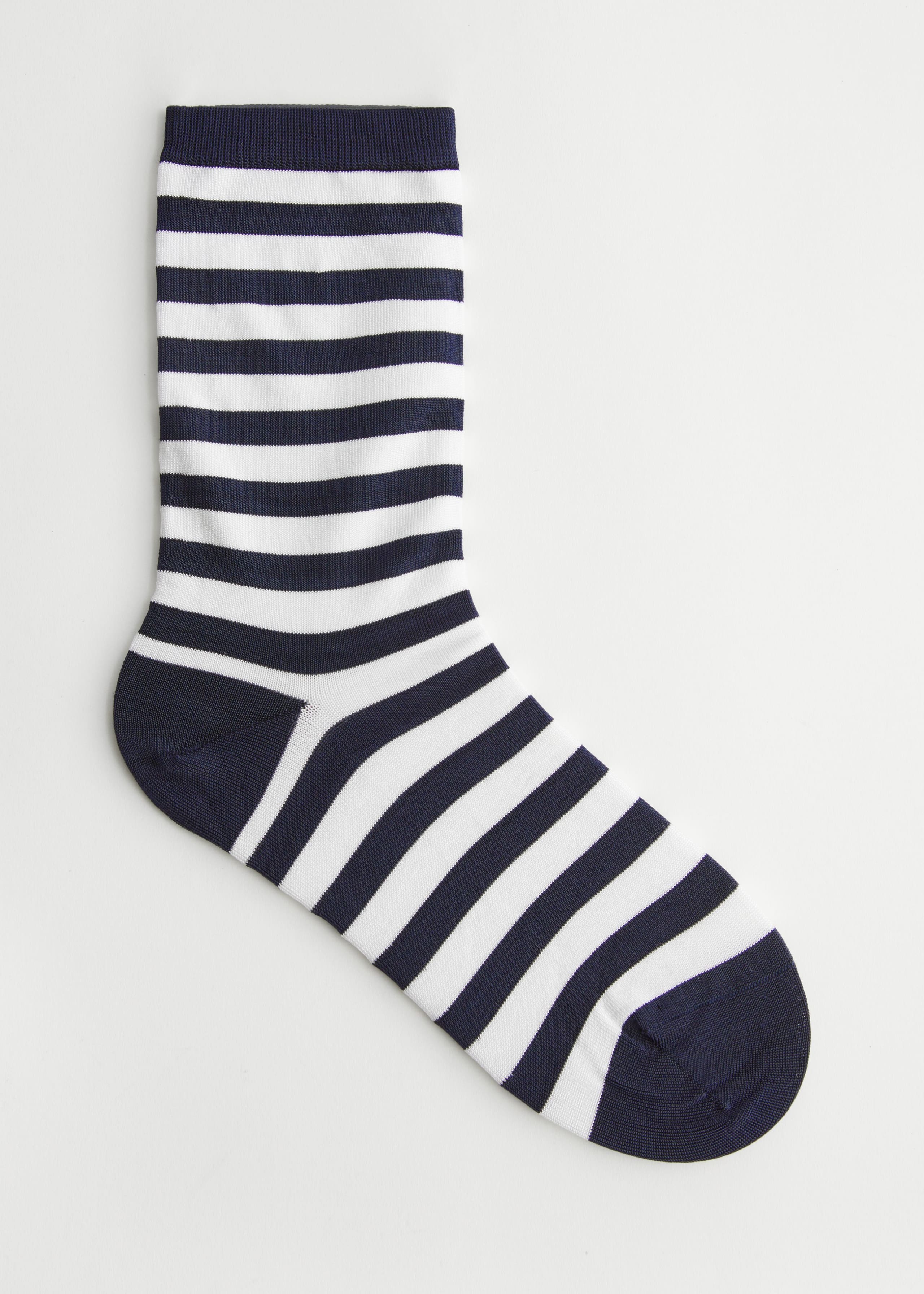 Striped Ankle Socks - Green Stripe - Still Life