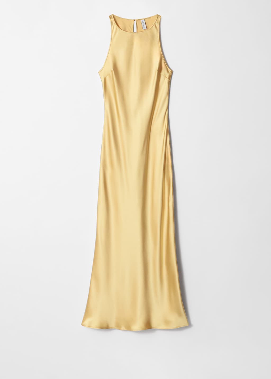 Sleeveless Satin Midi Dress