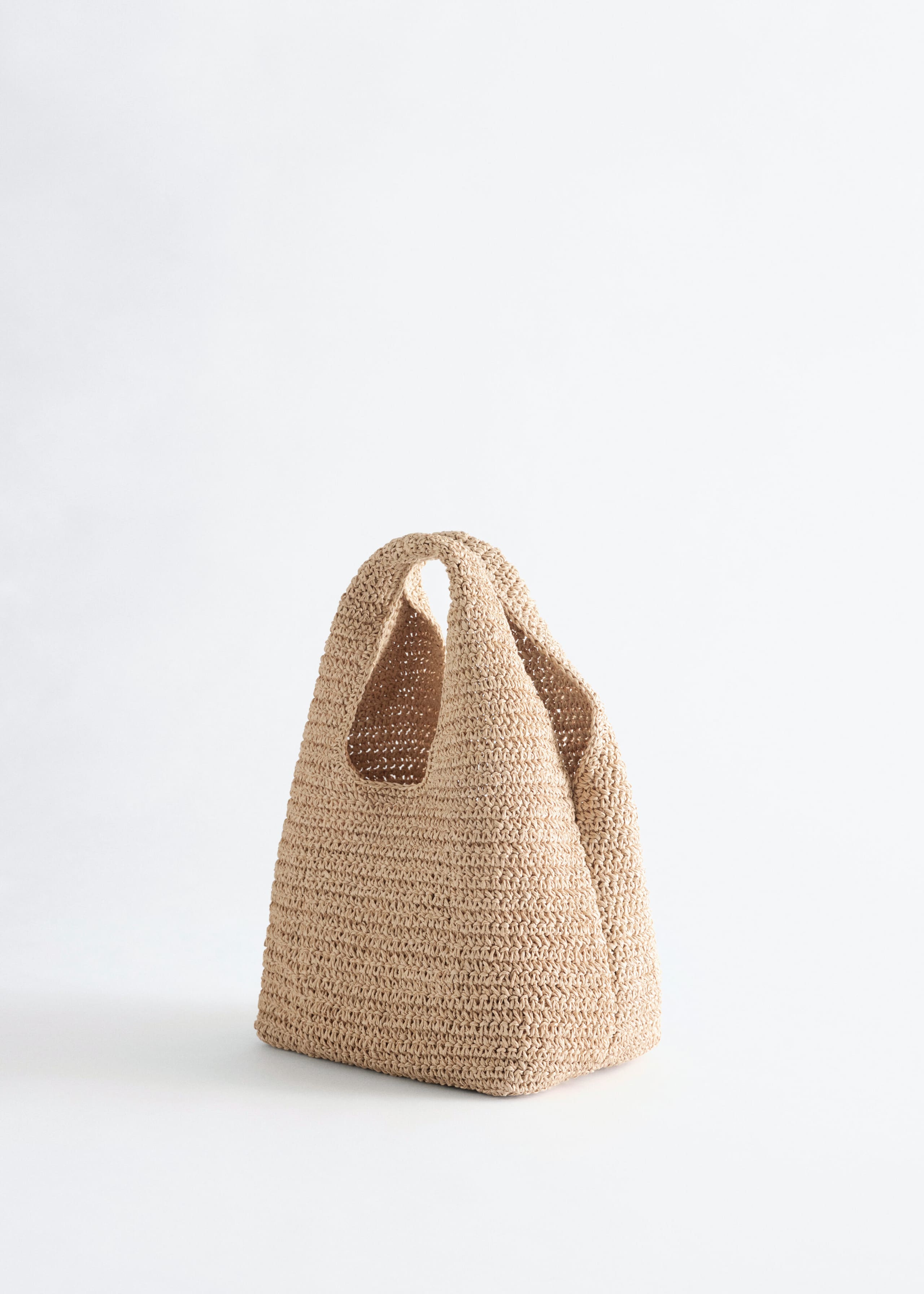 Paper Straw Mini Tote - Dark Beige - Still Life