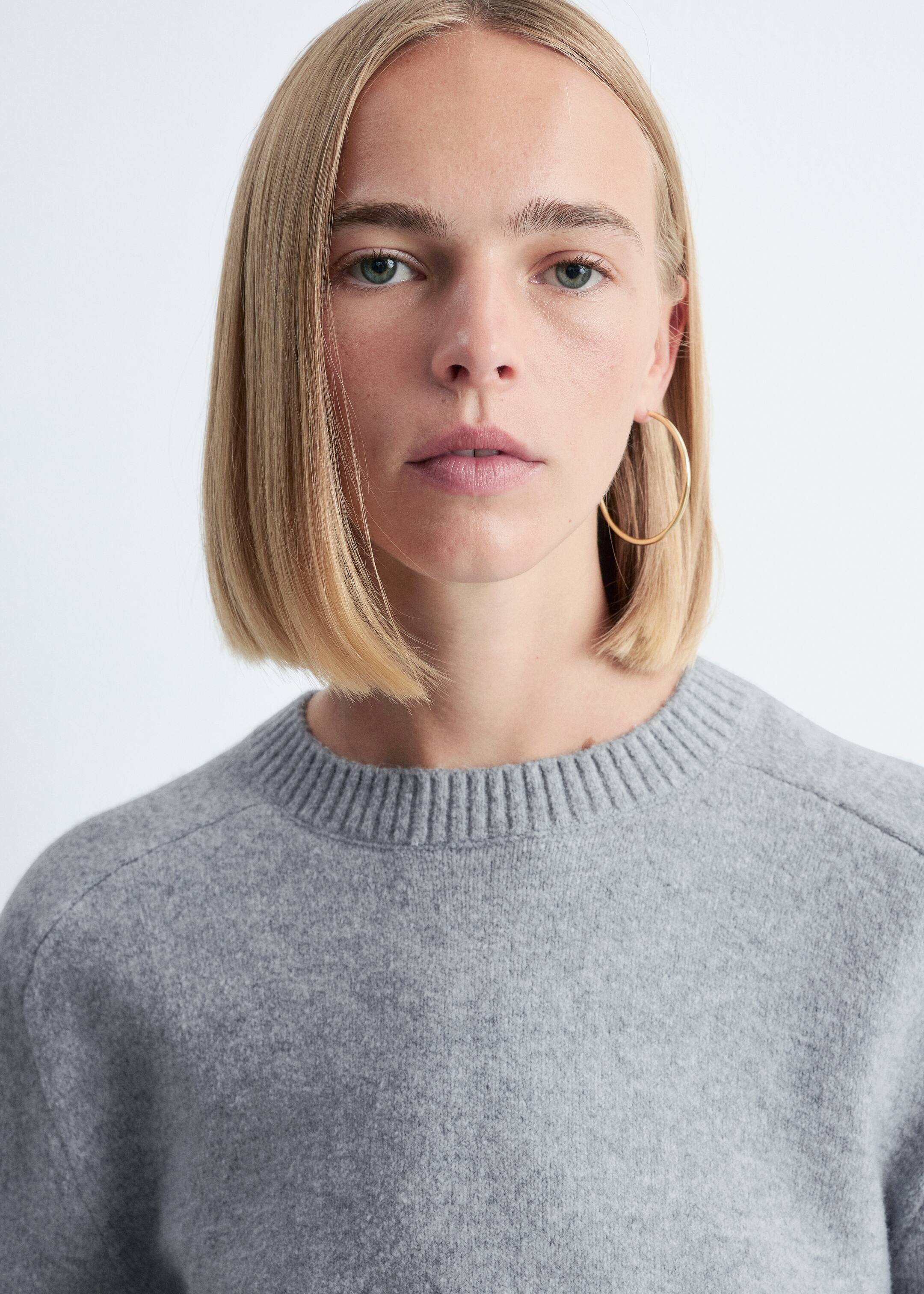 Ver imagem maior: Camisola de malha - Cinzento claro - SENHORA | H&M PT 3