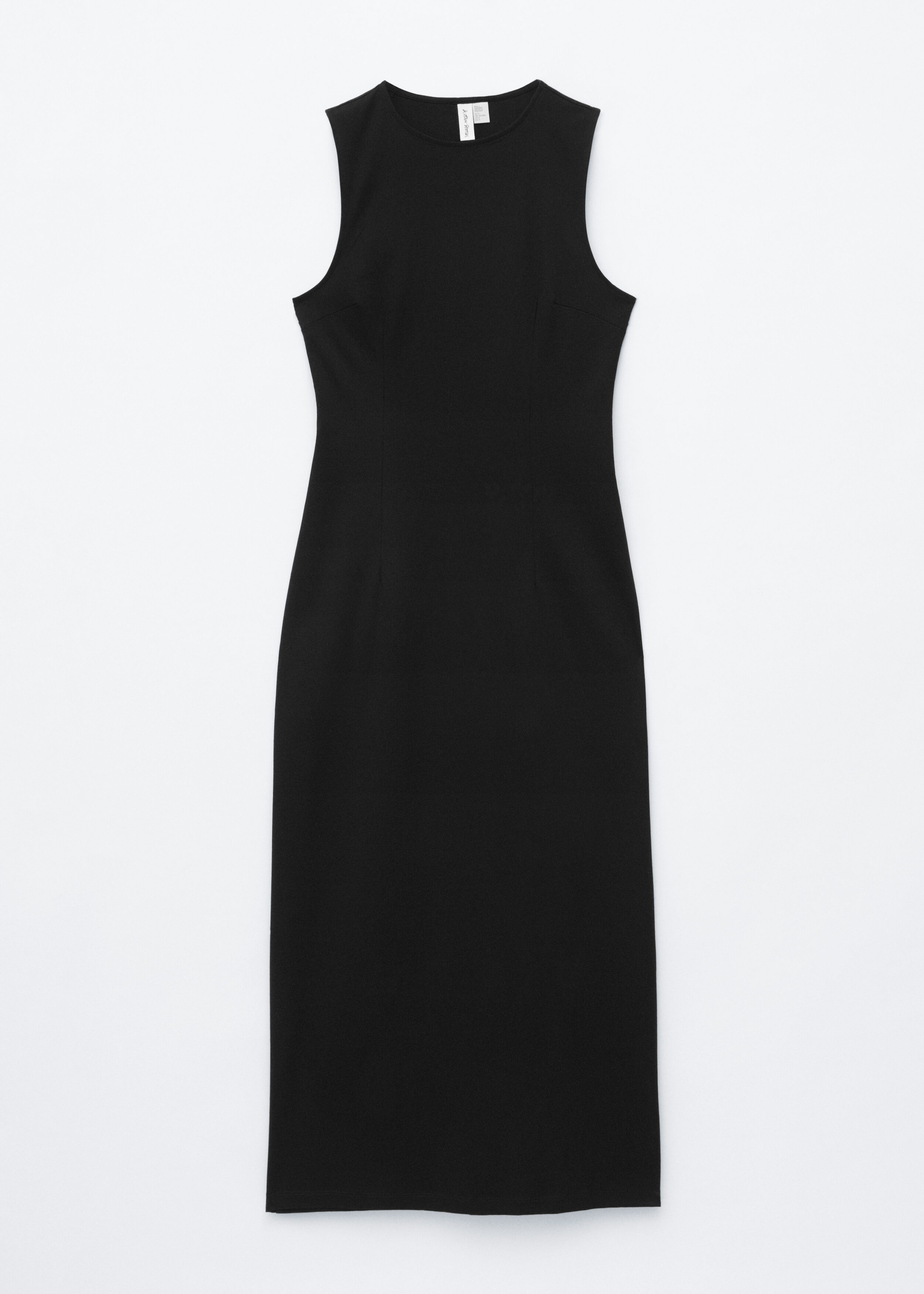 Fitted Cotton Jersey Midi Dress
