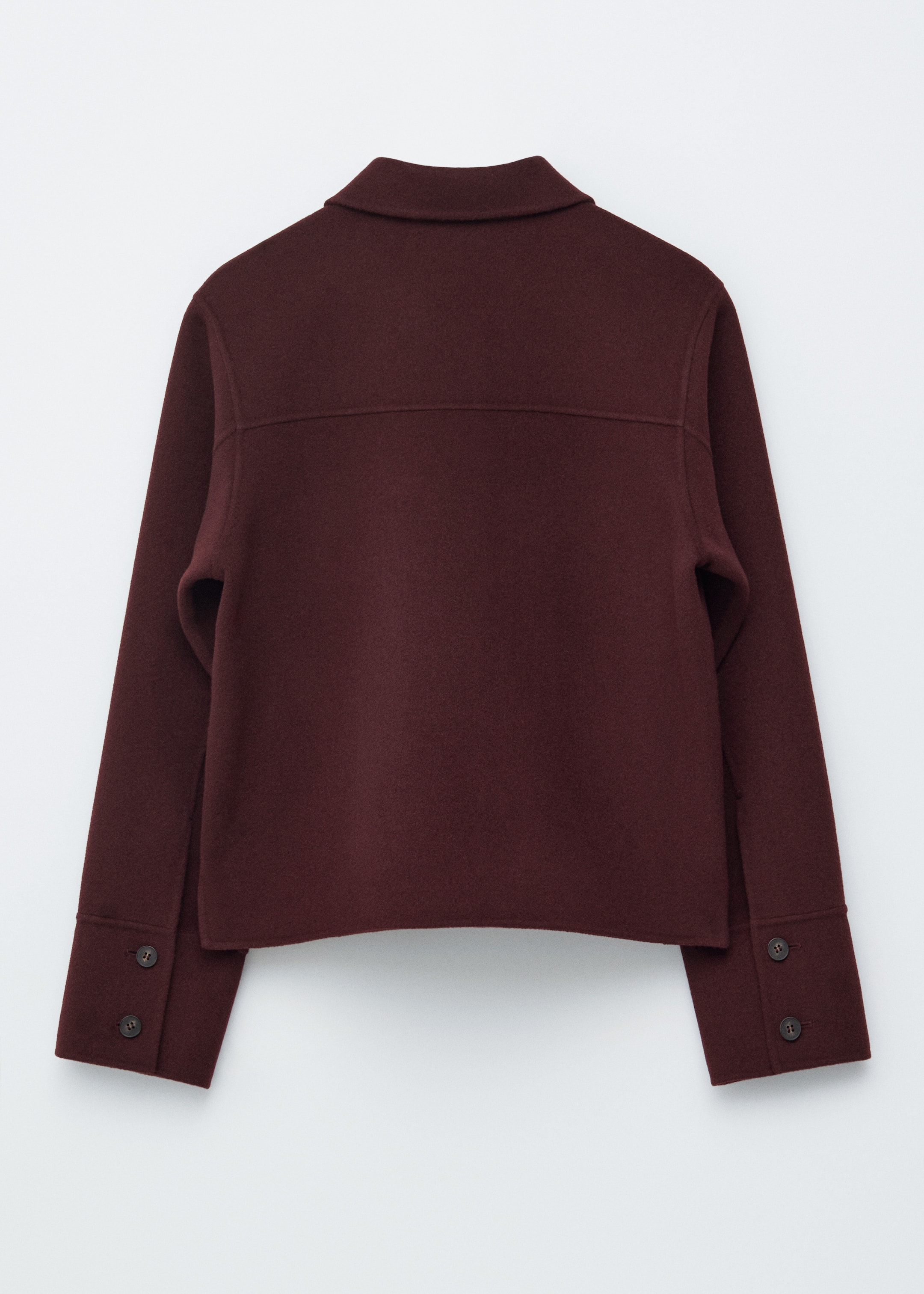 Visa större bild: Ulljacka med krage - Mörkröd - DAM | H&M FI 6