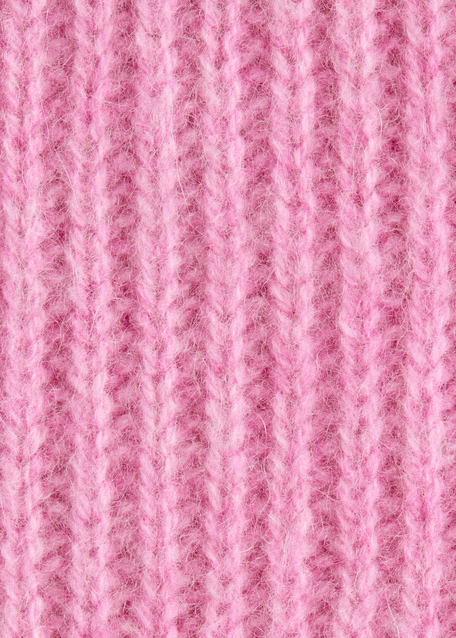 Cashmere Knit Scarf - Altrosa/Graubraun/Schwarz/Grün/Navyblau/Cremefarben - 3