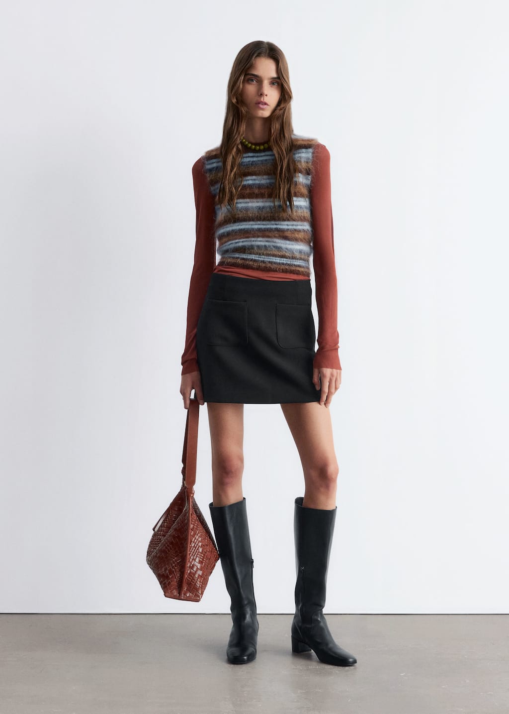 Image of A-line Mini Skirt