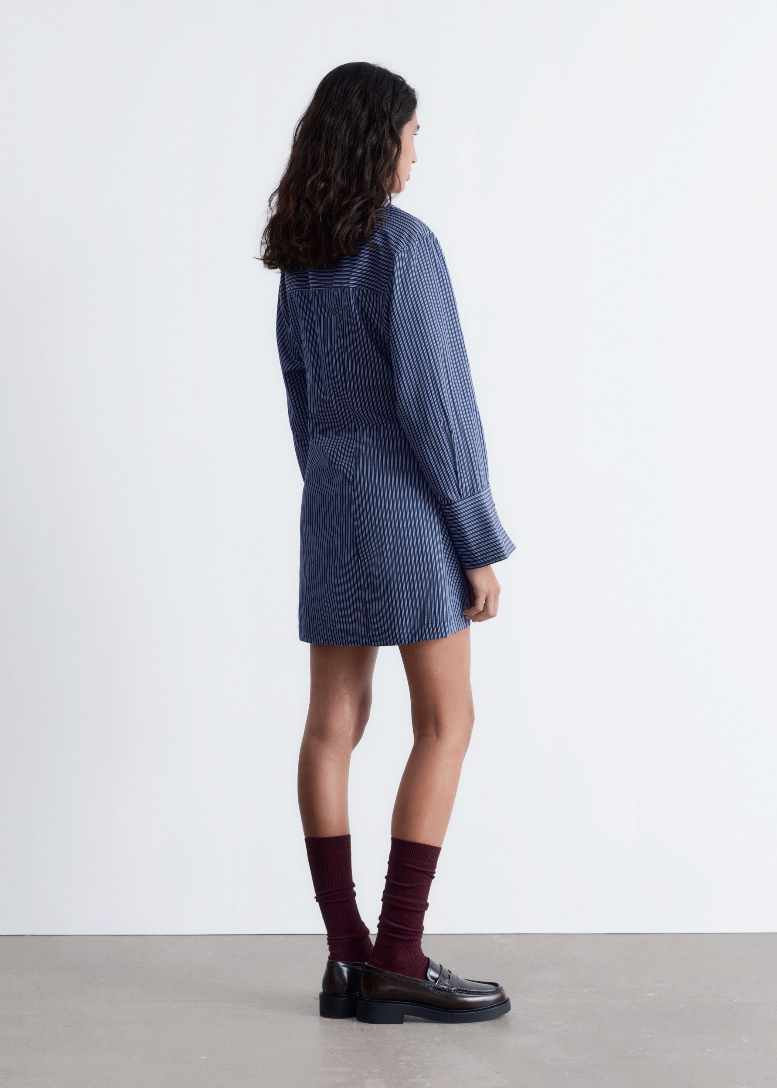 Image of Minivestido camisero cruzado