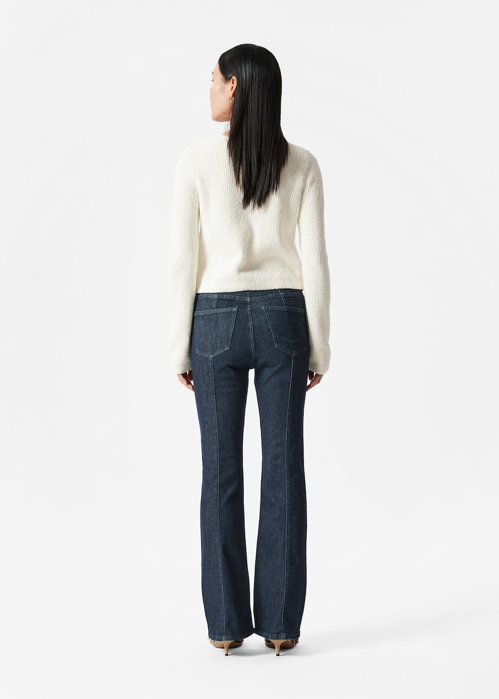 Image of Knitted Tie-Detail Cardigan