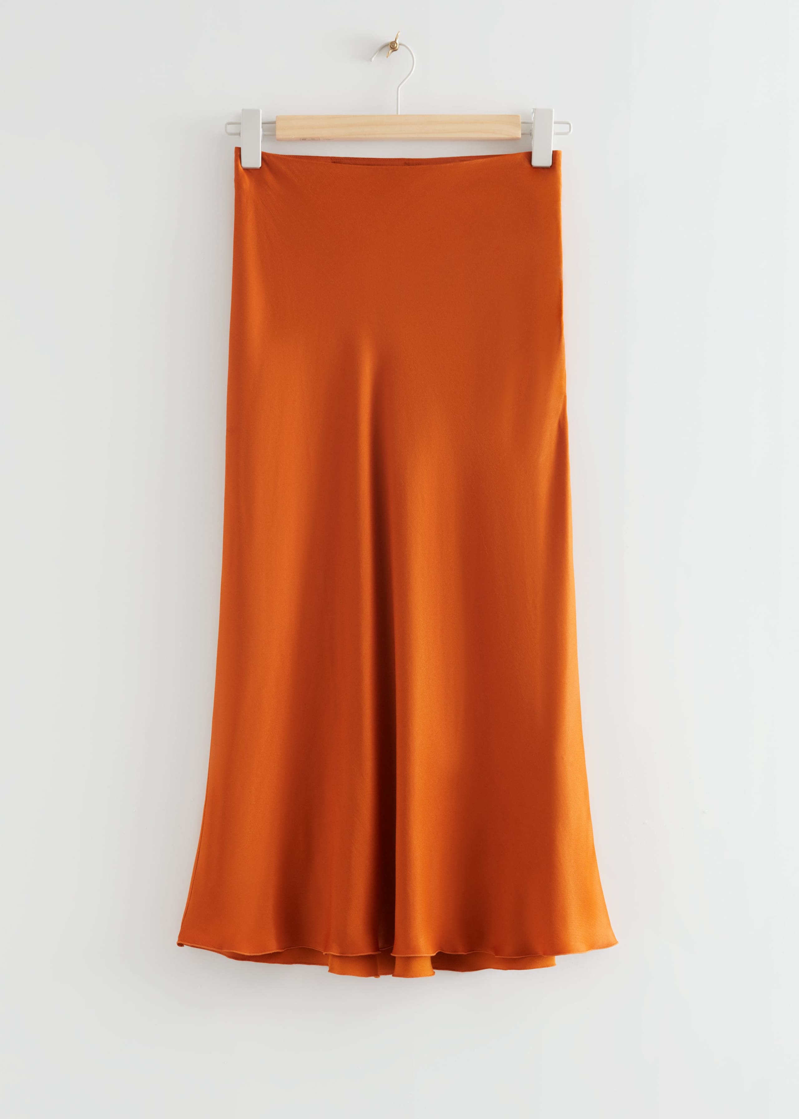 Trapezowa spódnica midi – Jasnozielony – Martwa natura