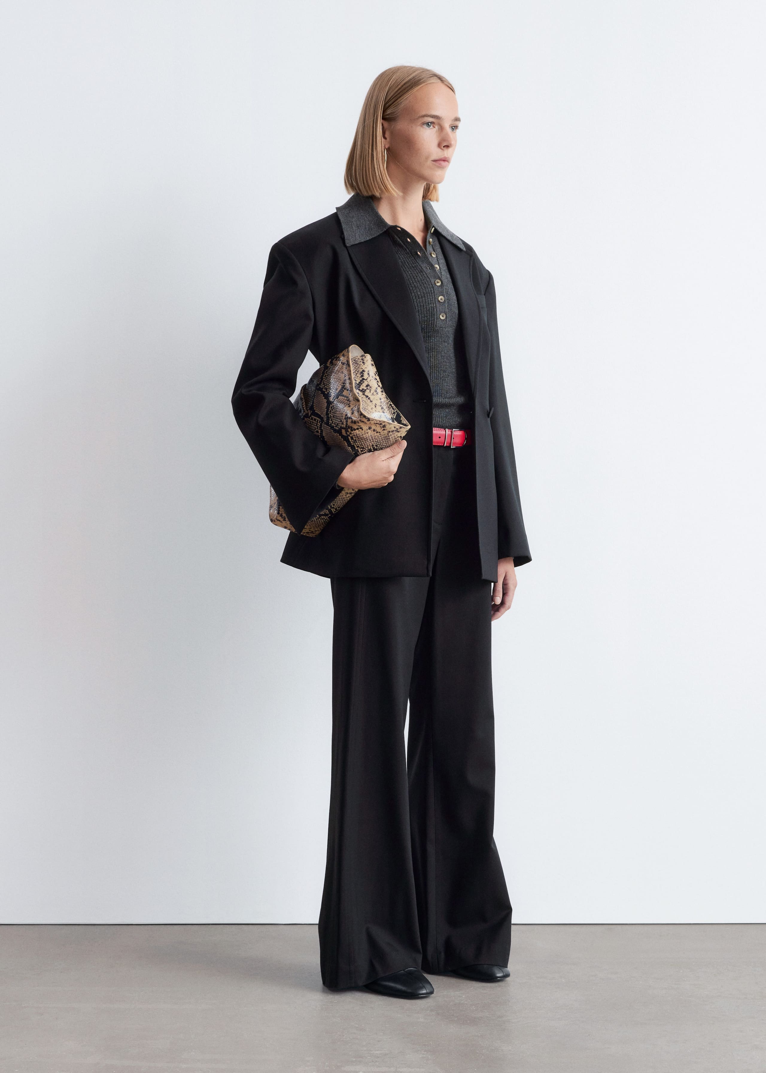 Image of Double-Breasted Wool Blazer