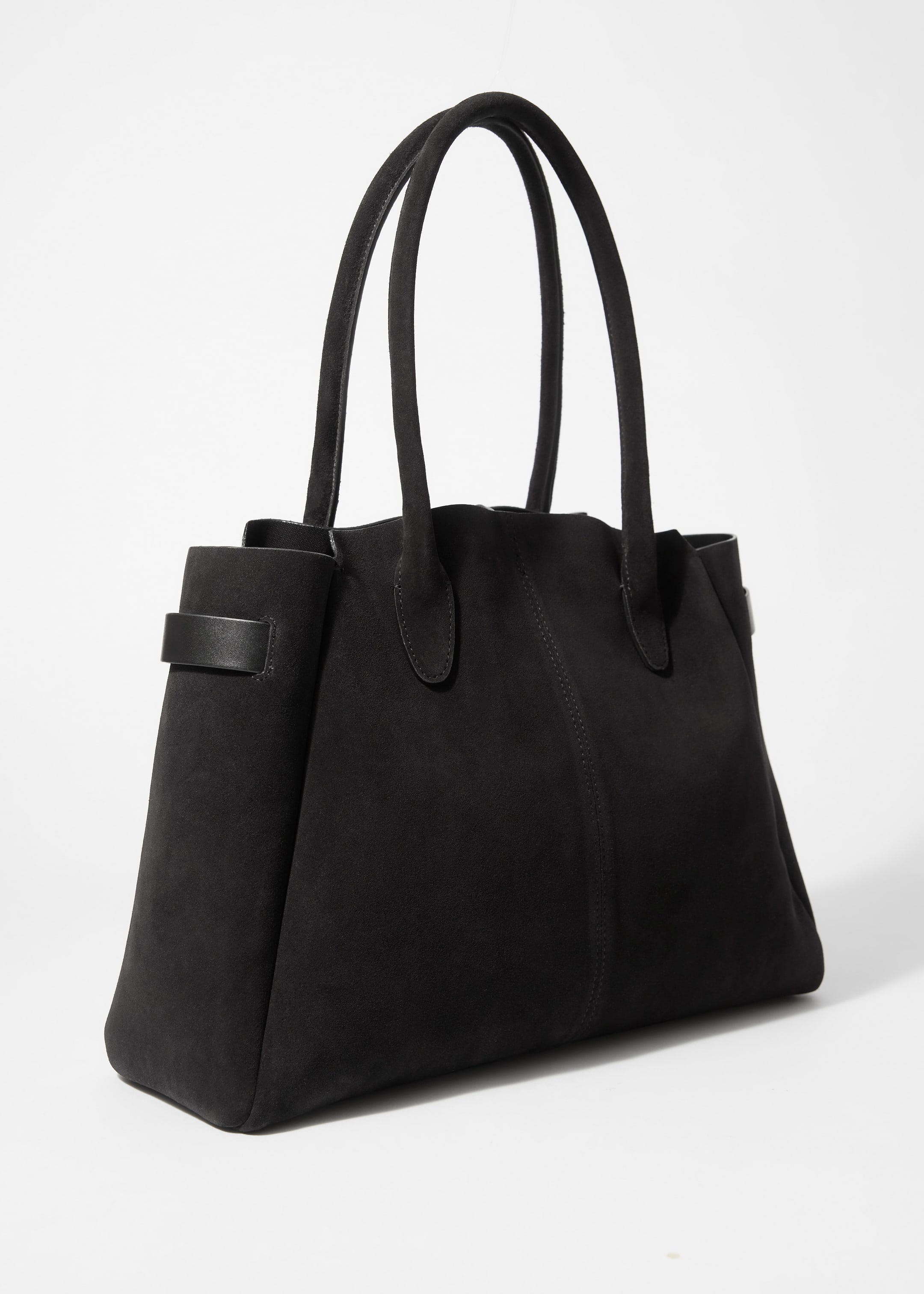 Grotere afbeelding bekijken: Suede Tote Bag - Zwart - DAMES | H&M NL 2