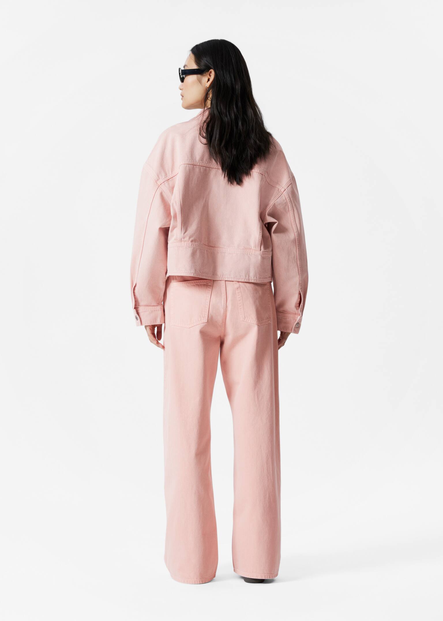 Jeans a gamba larga - Rosa/Marrone ruggine/Verde kaki/Beige/Azzurro - 3