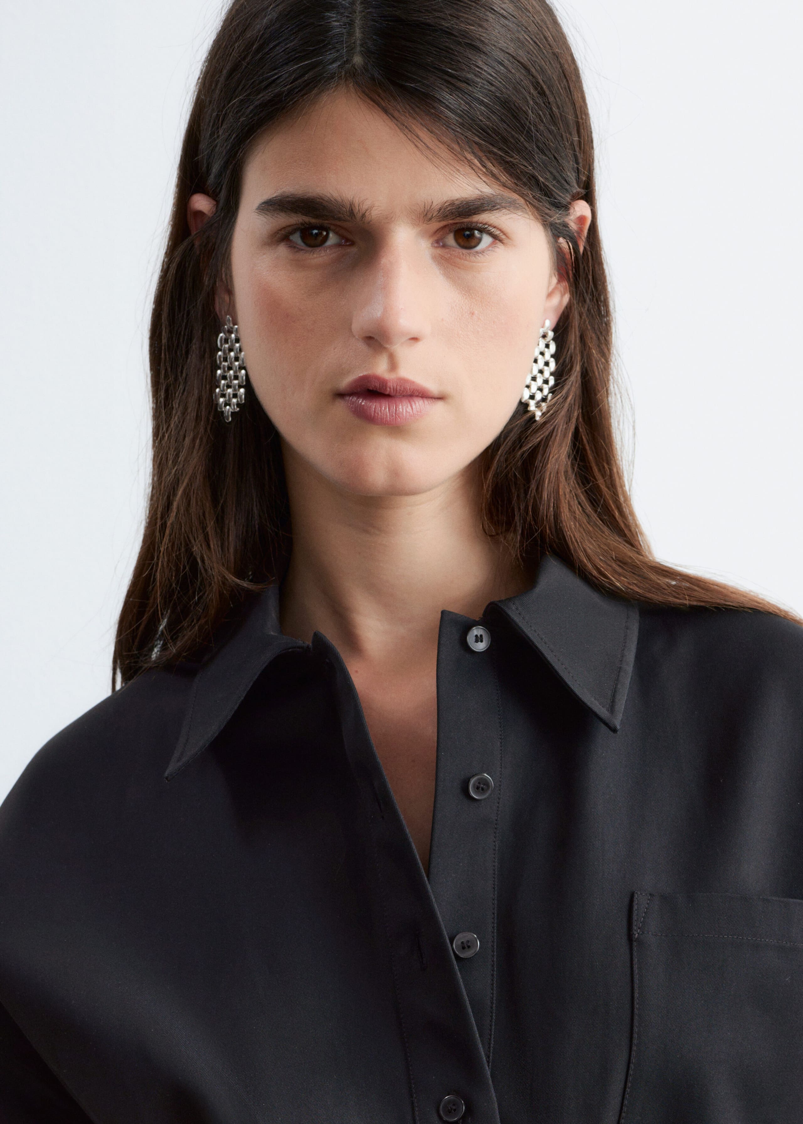 Image of Flared Drawcord Mini Dress