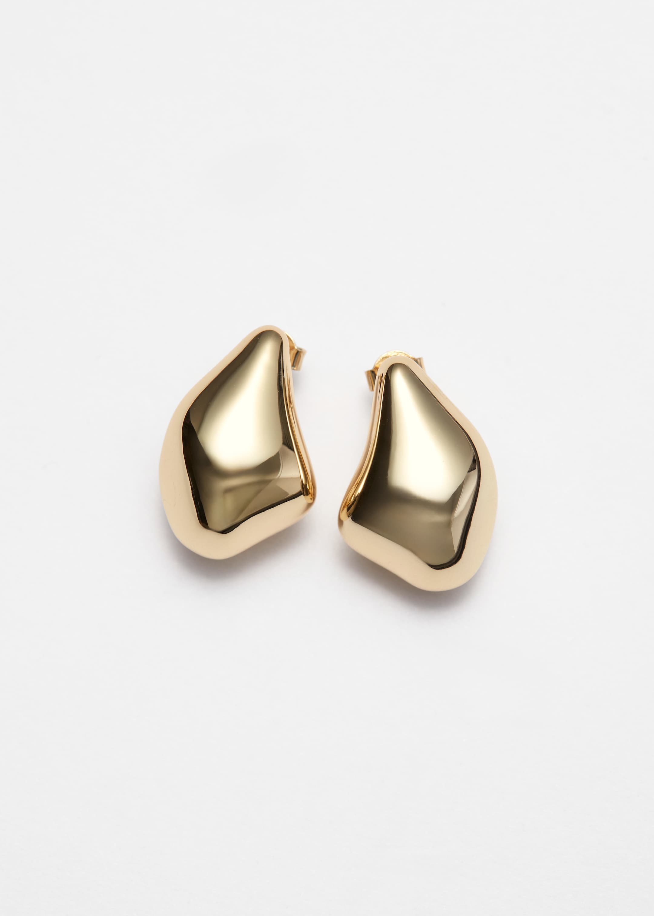 Grösseres Bild ansehen: Ohrstecker in auffälliger Kieselsteinform - Gold - DAMEN | H&M CH 1