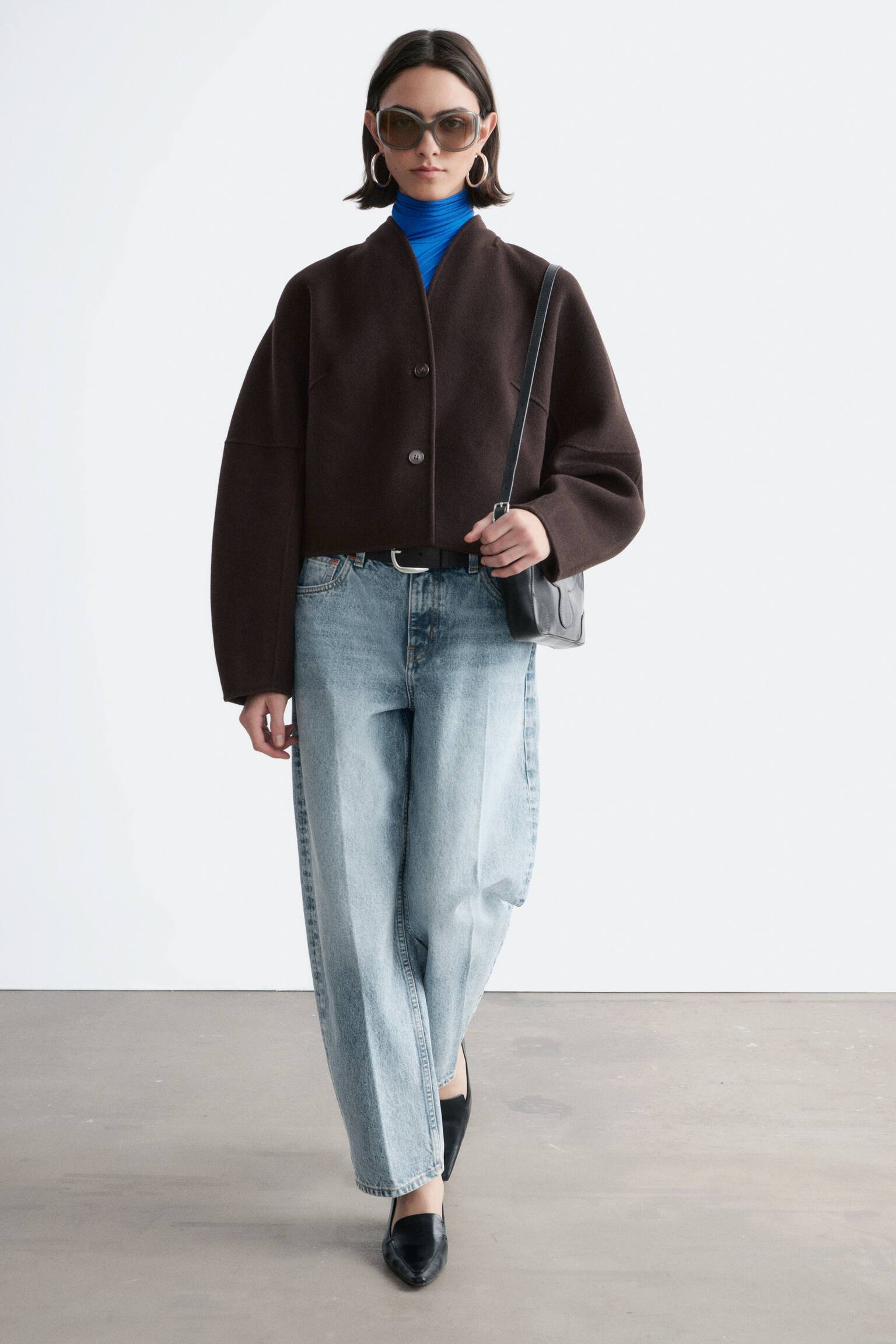 Wollen doublé jas - Bruin/Bruin - 10