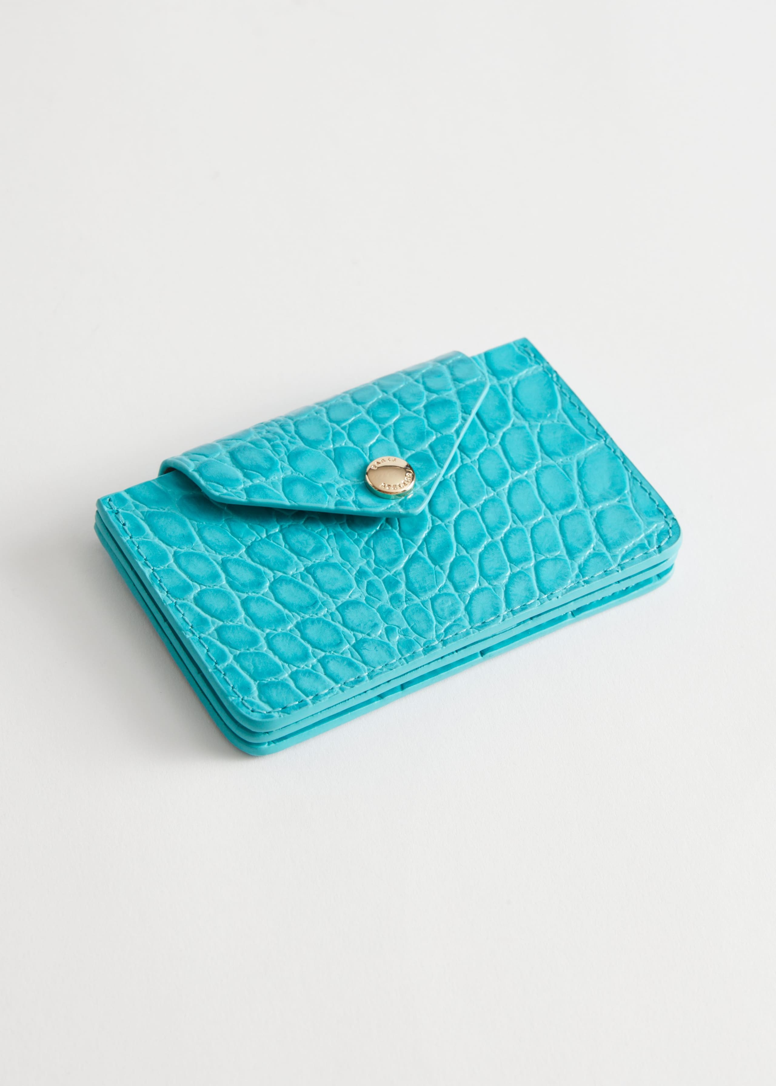 Tarjetero de piel - Negro - Bodegón