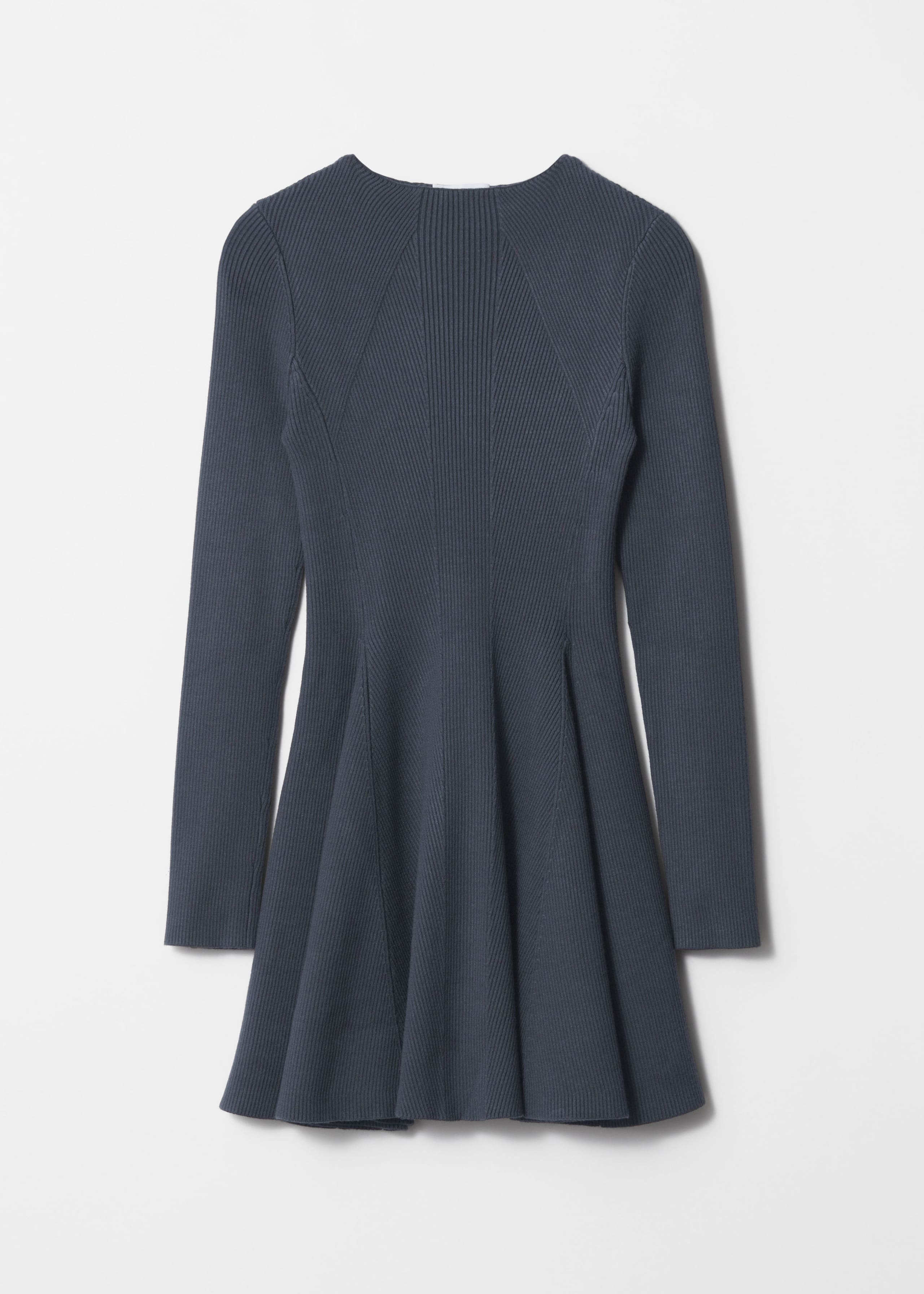 Mini abito in maglia a coste - Nero - Natura morta