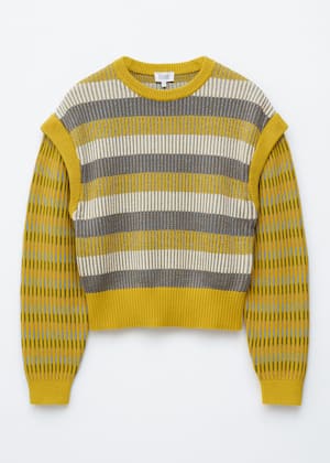 Yellow/Grey Stripes