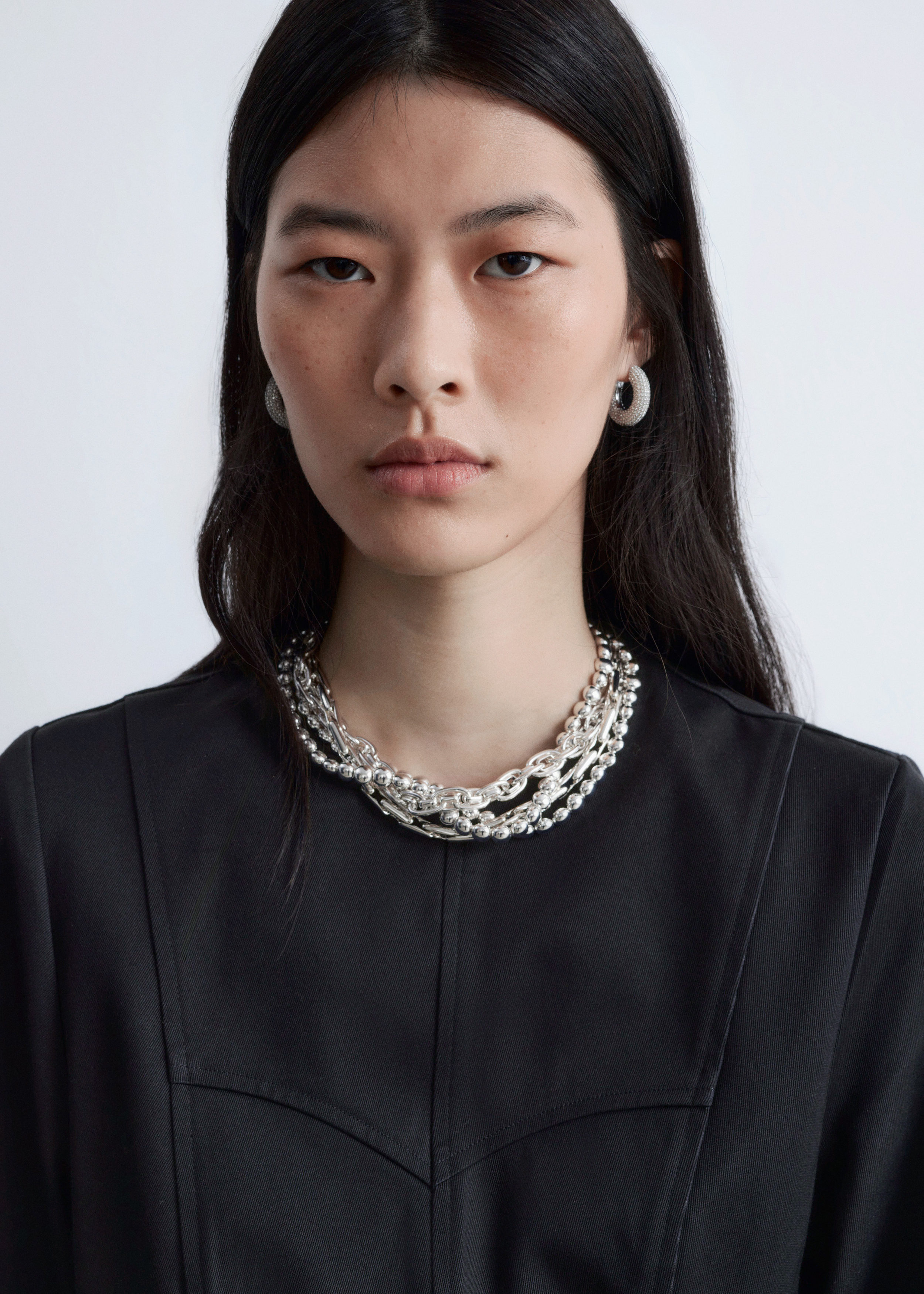 Cotton Peplum Top - Black - & Other Stories US