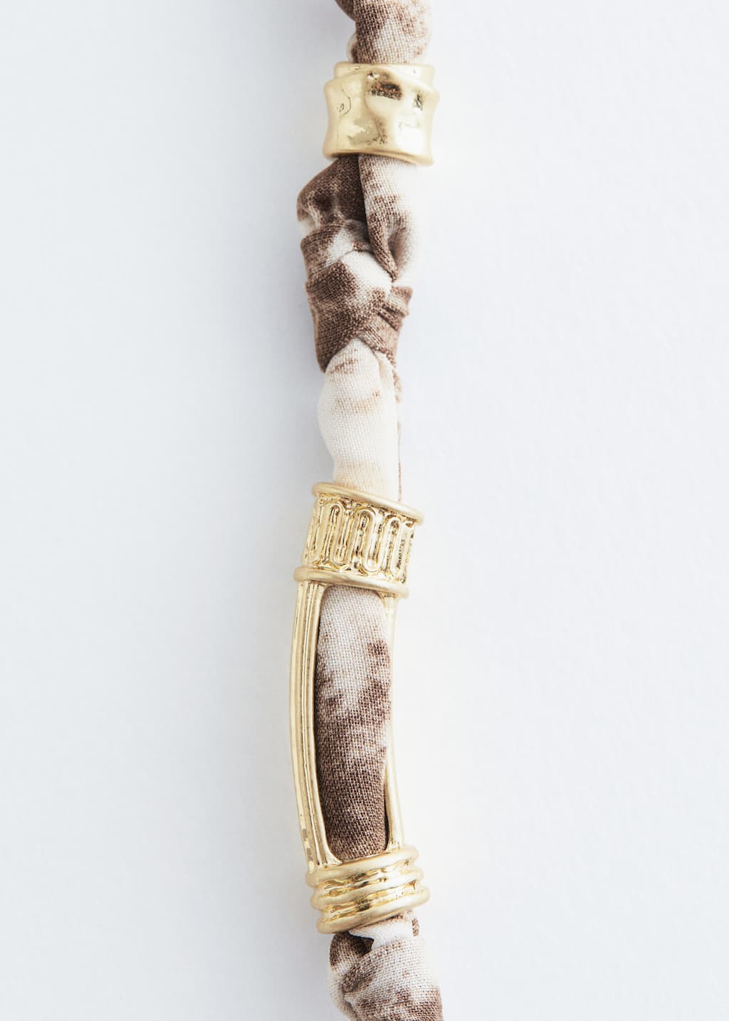 Image of Beaded Fabric Necklace