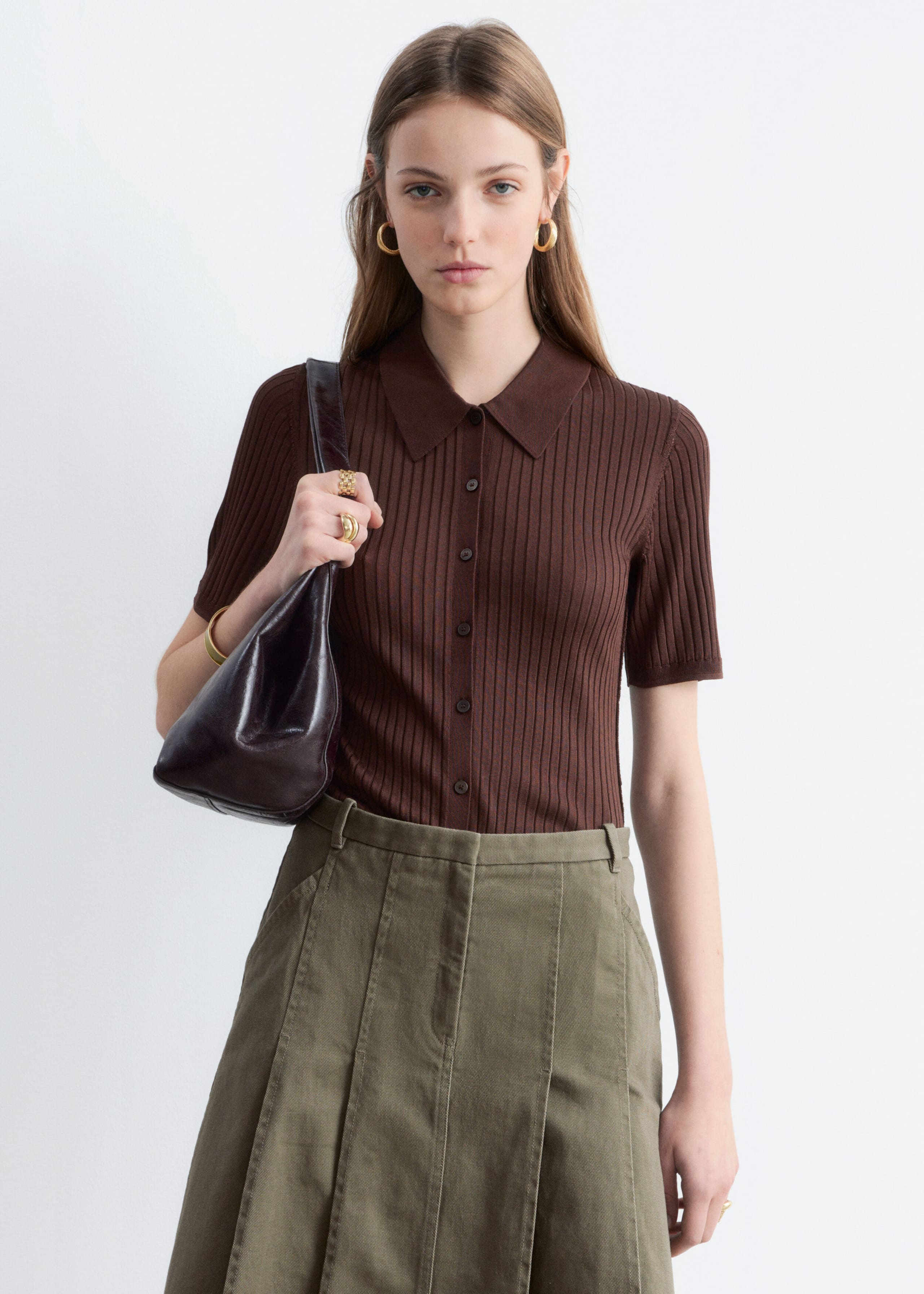 Image of Rib-Knit Top