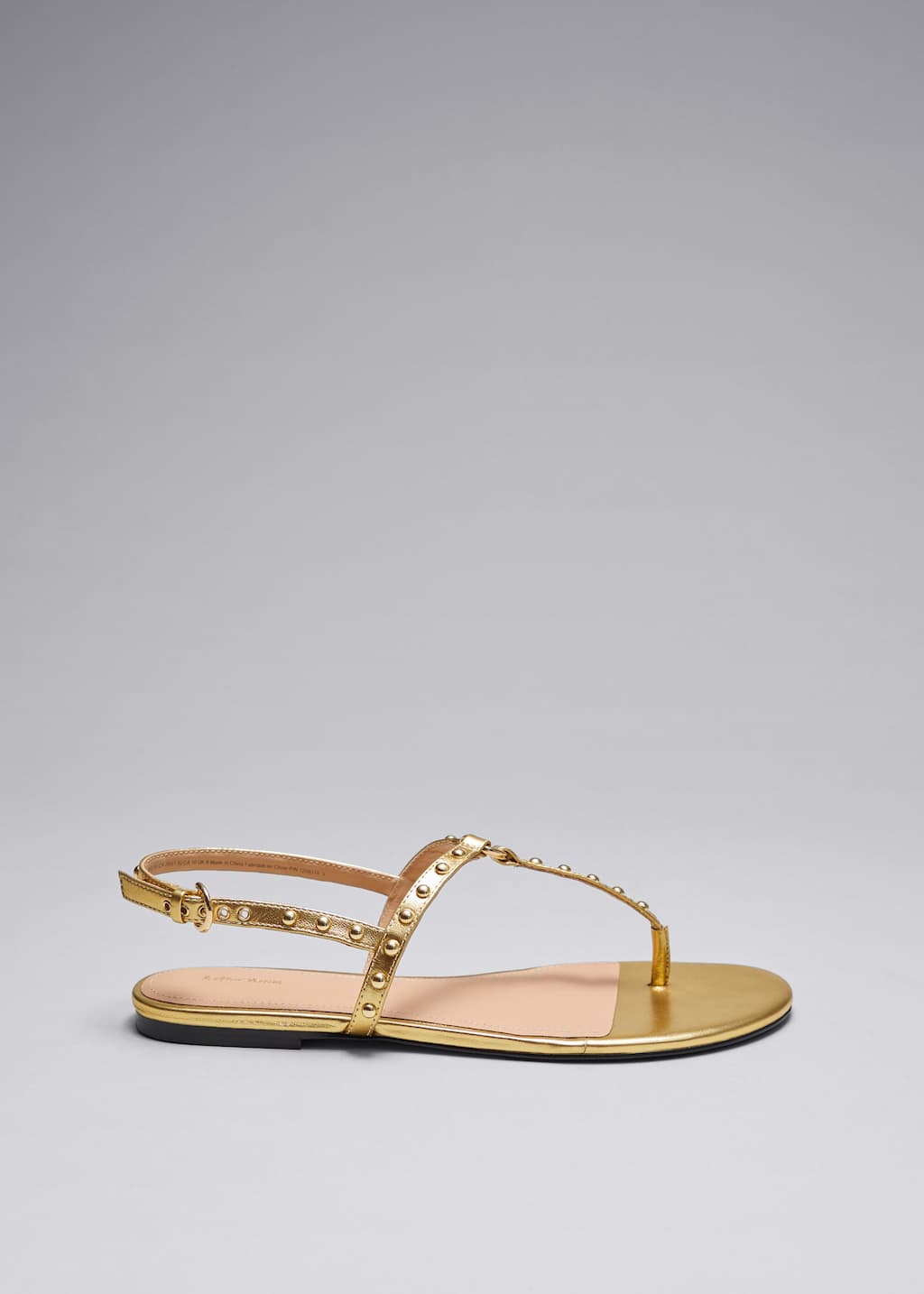 Sandalias de piel con tira en T