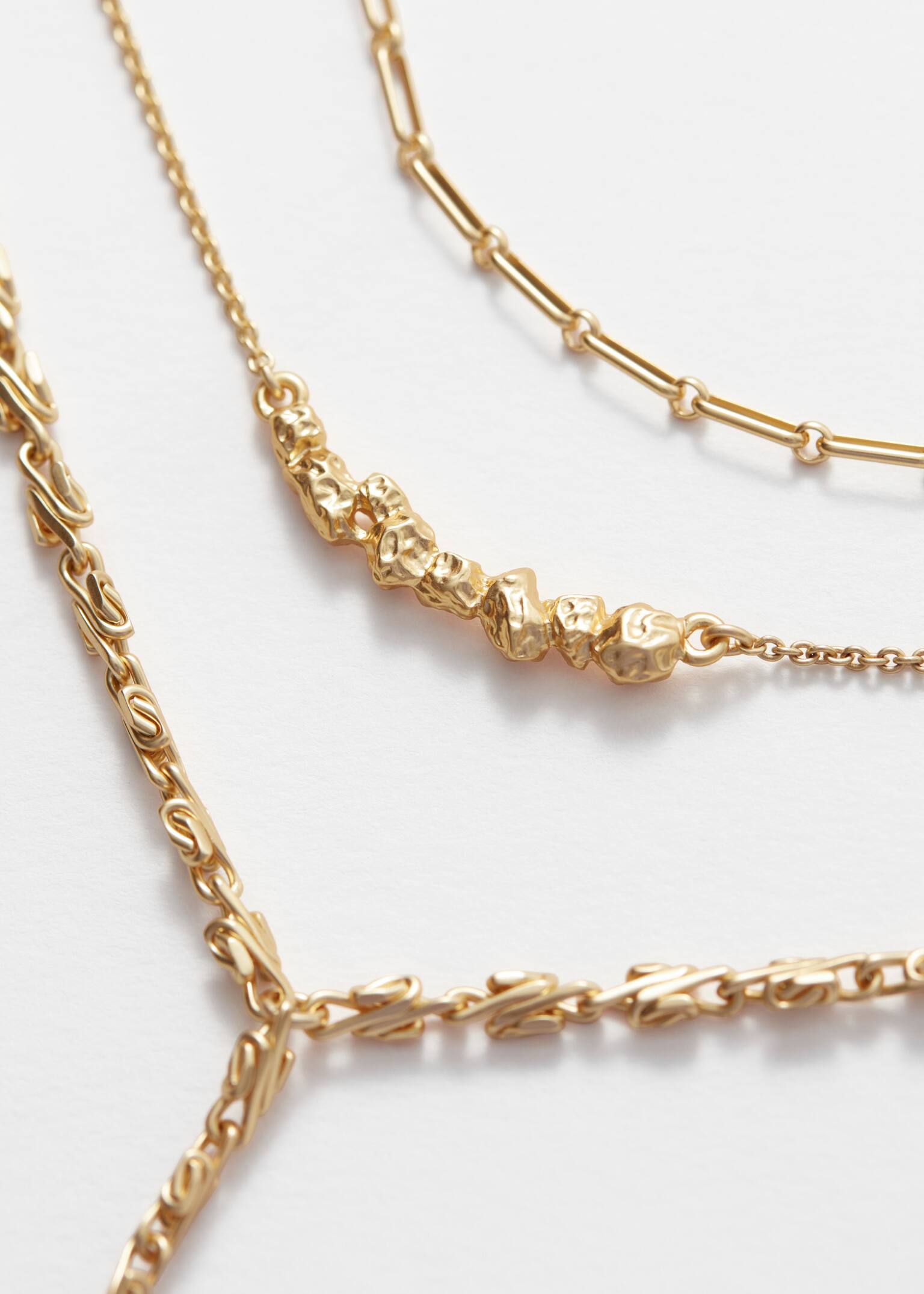 Colier Lariat Stratificat - Inel auriu - 3