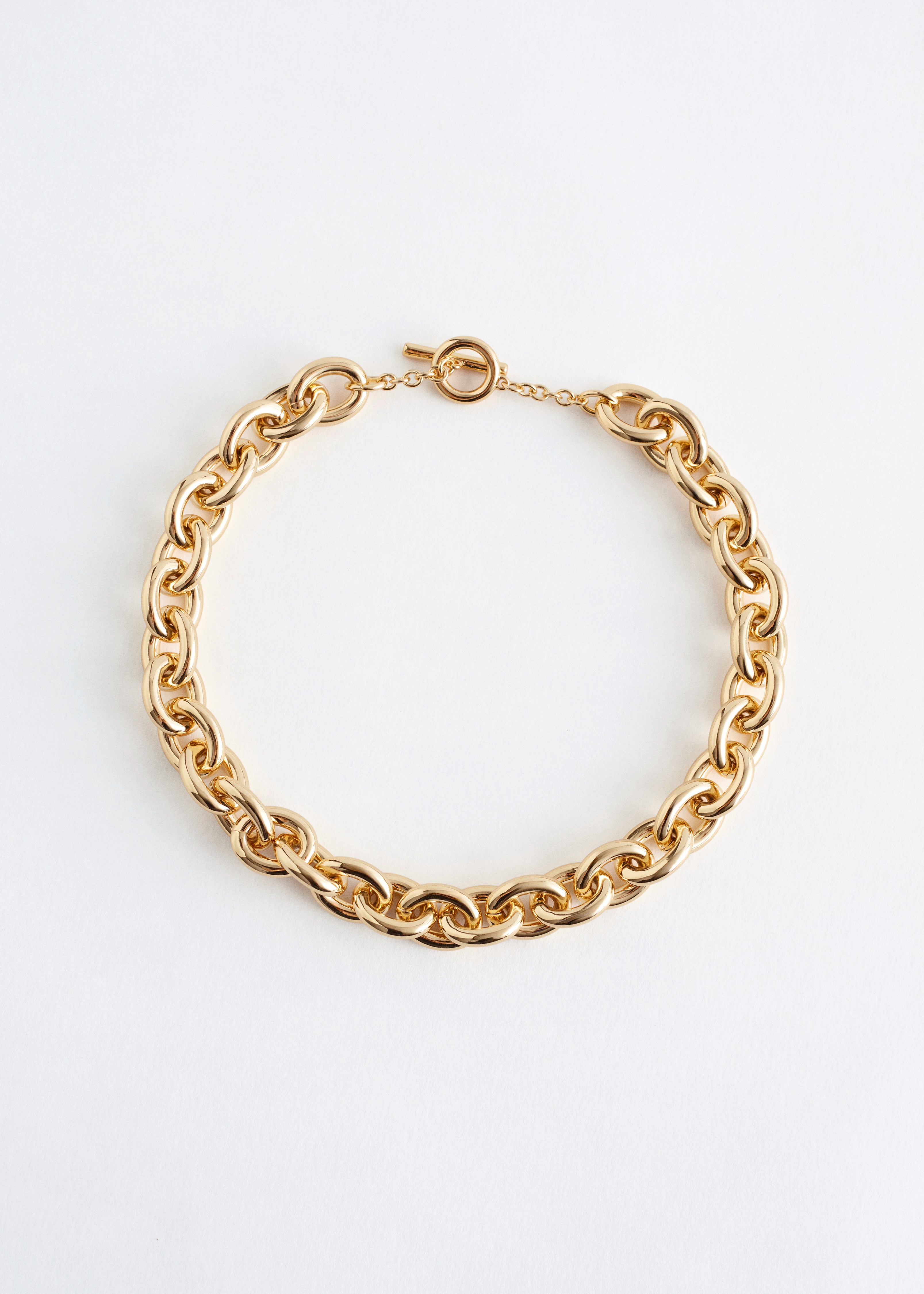 Collier en chaîne rolo - Doré