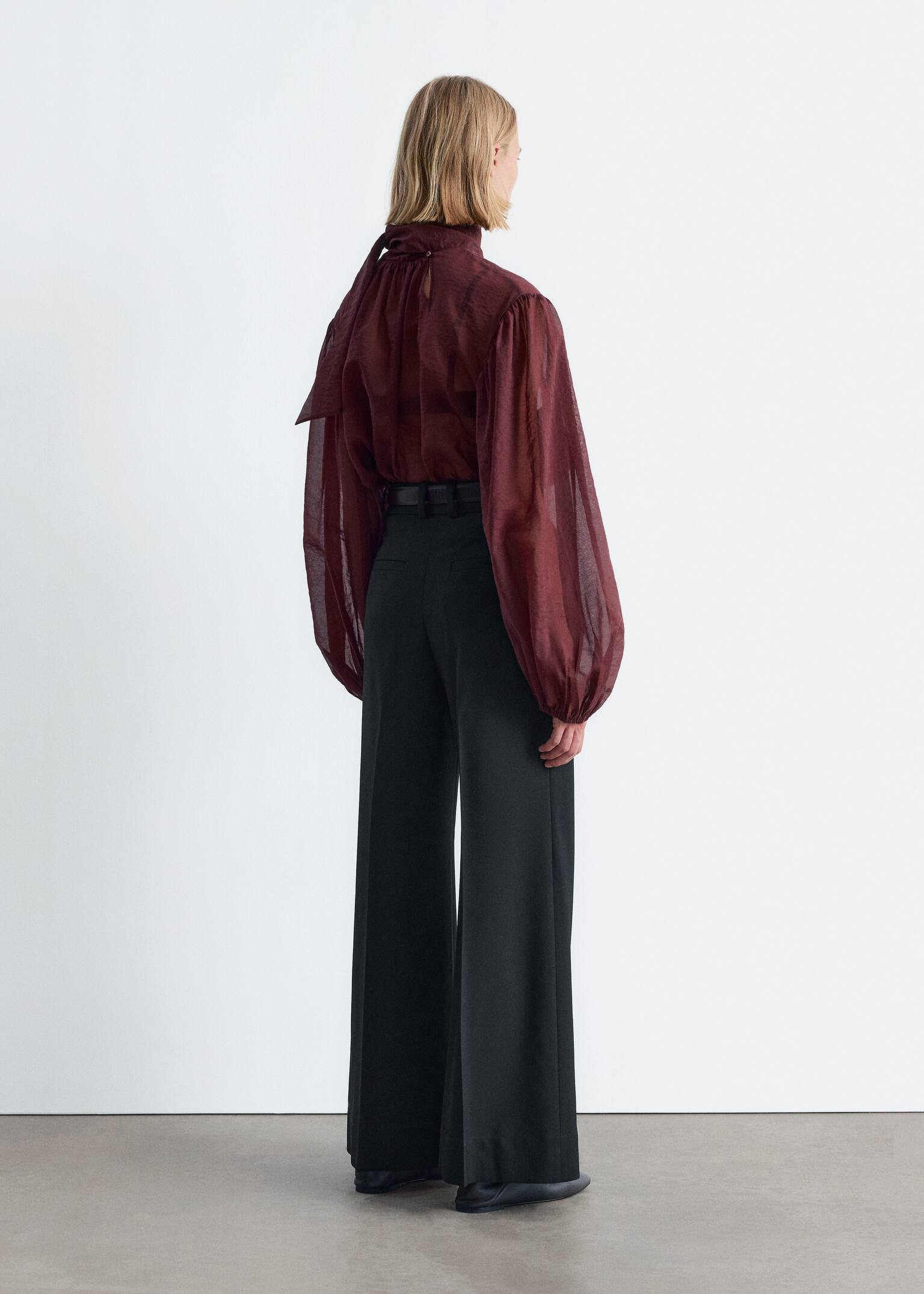 Wide Trousers - Black - 4