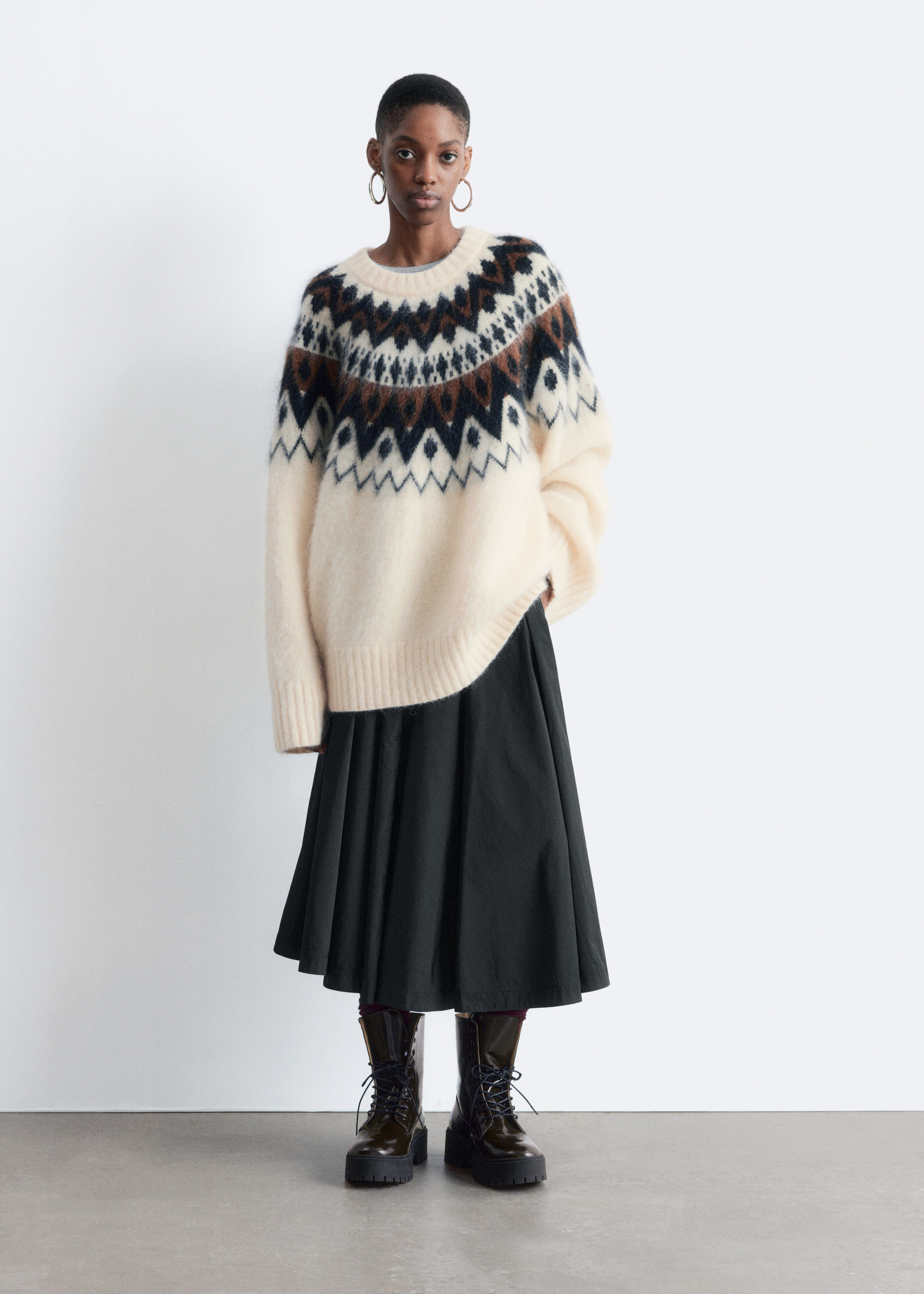 Oversized Mohair-Blend Jumper