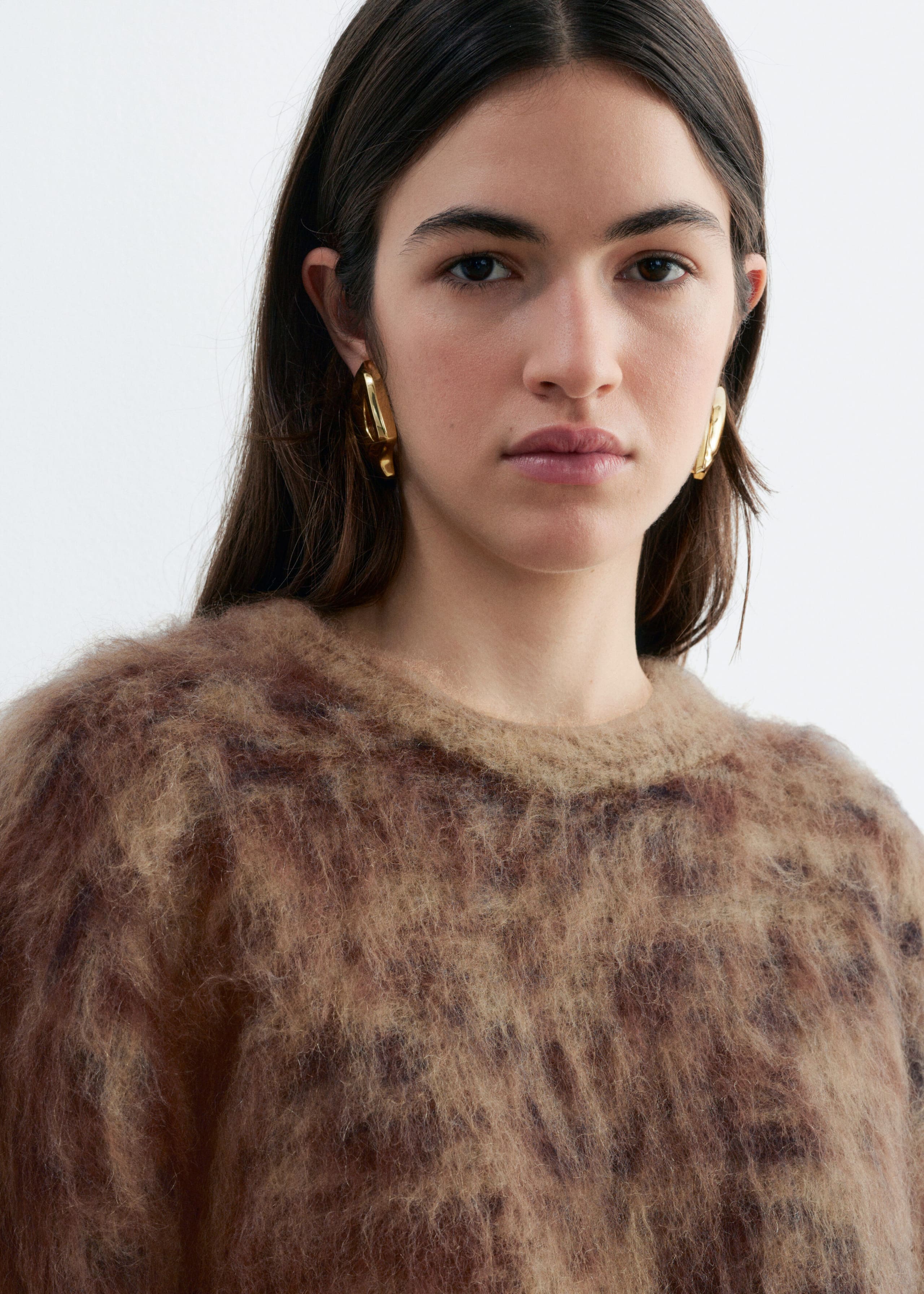 Mohair Blend Jumper - Dark Beige - Still Life