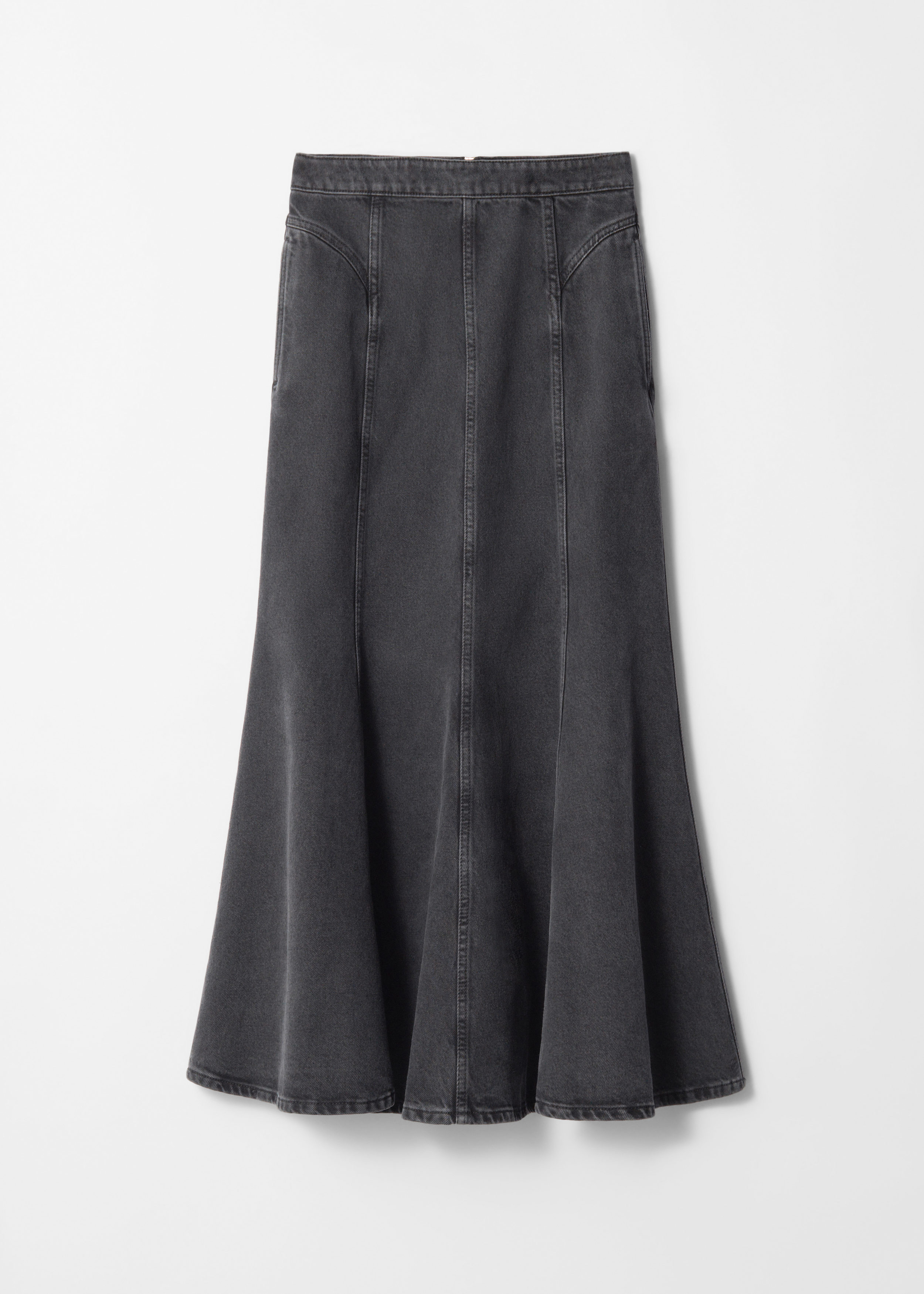 【24SS 新品】L'Appartement Denim Maxi Skirt黒 L'Appartement DENIM MAXI SKIRT ブラック 38 M