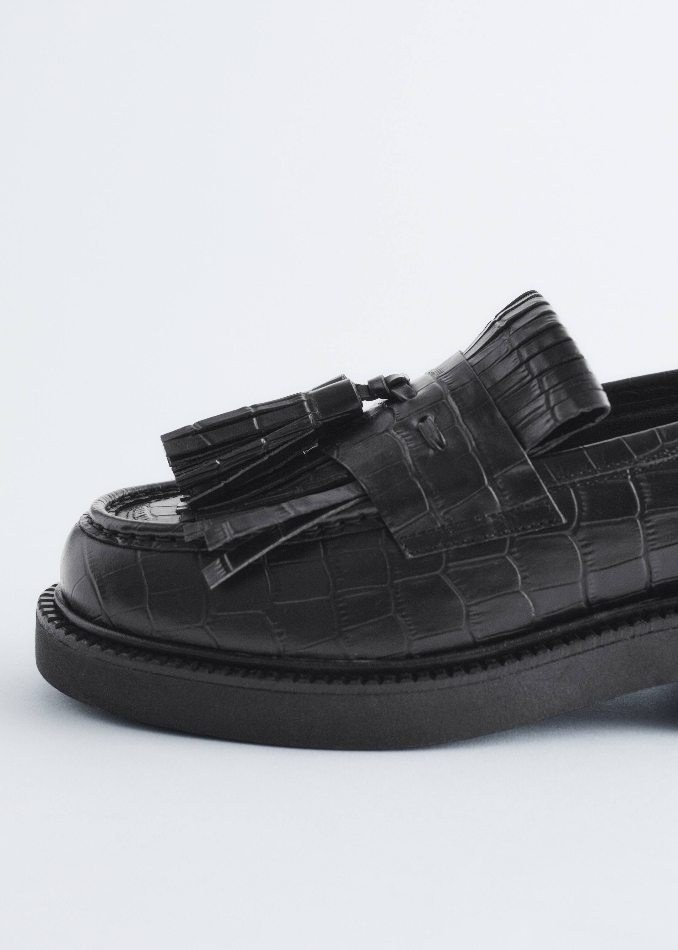 Agrandir l'image: Mocassins en cuir épais - Noir - FEMME | H&M CH 5