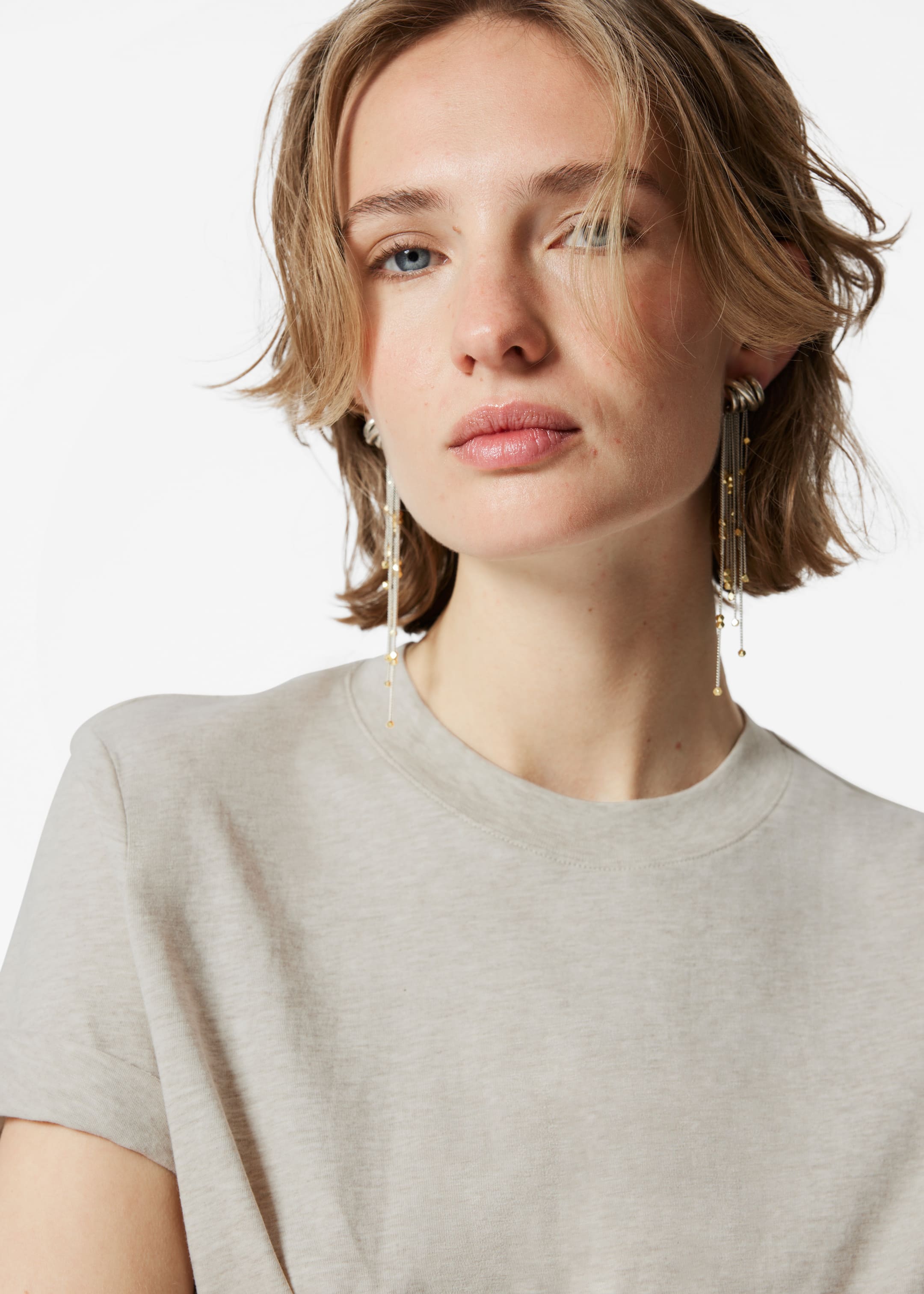 Grotere afbeelding bekijken: Crewneck T-Shirt - Beige - DAMES | H&M BE 3