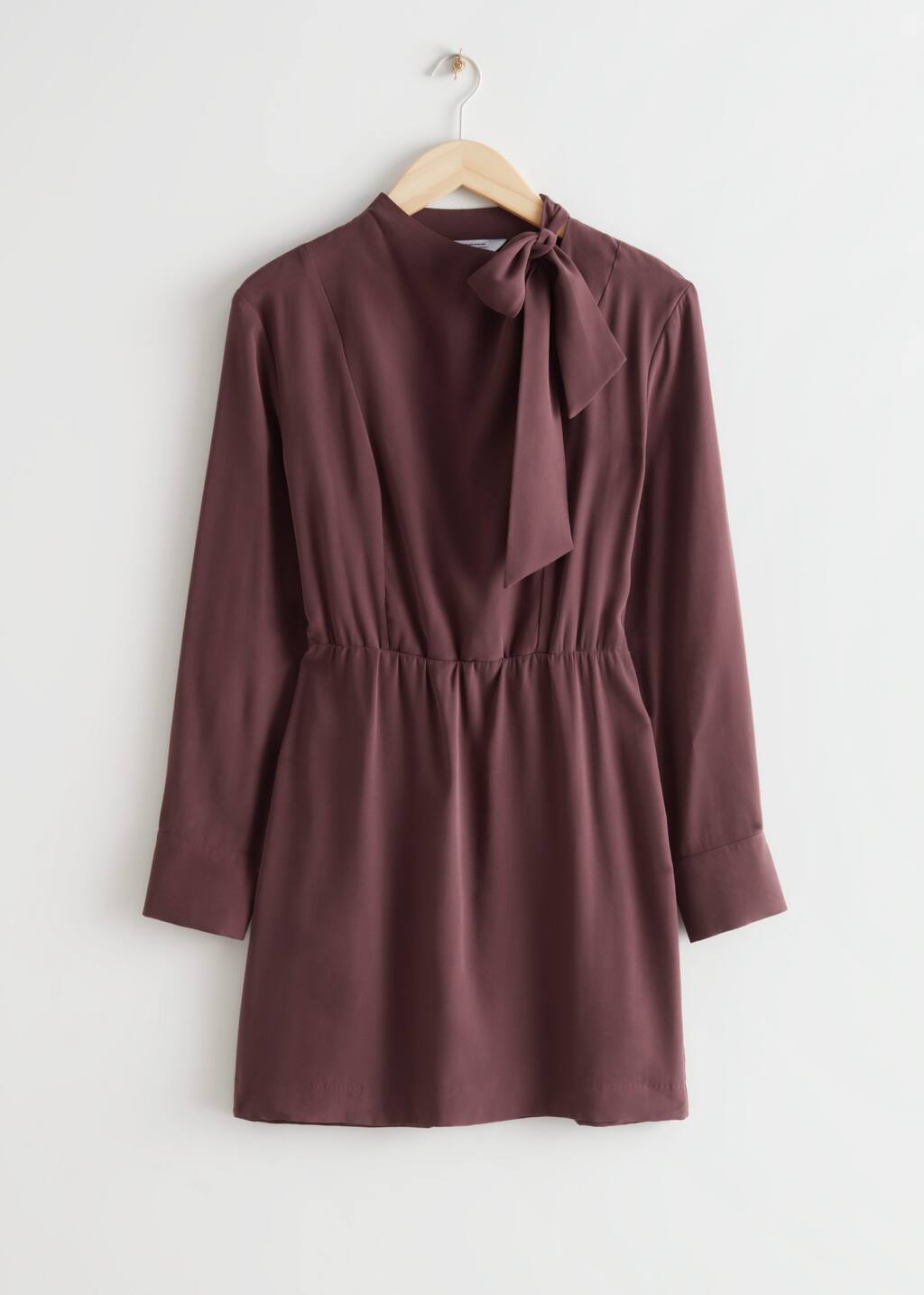 Cowl Neck Mini Dress - Red - Natura morta