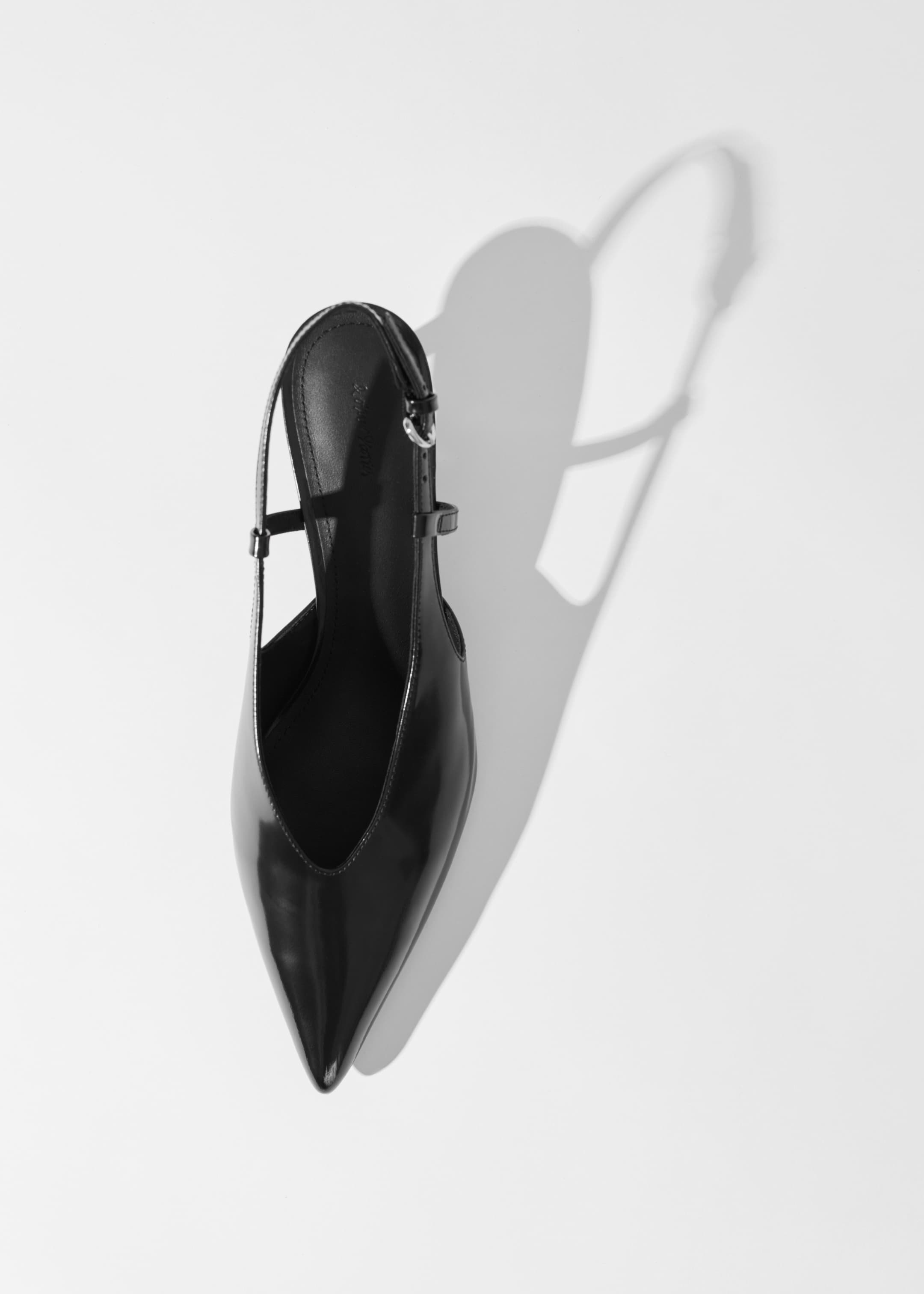 Agrandir l'image: Escarpins classiques à bride arrière en cuir - Noir - FEMME | H&M FR 7