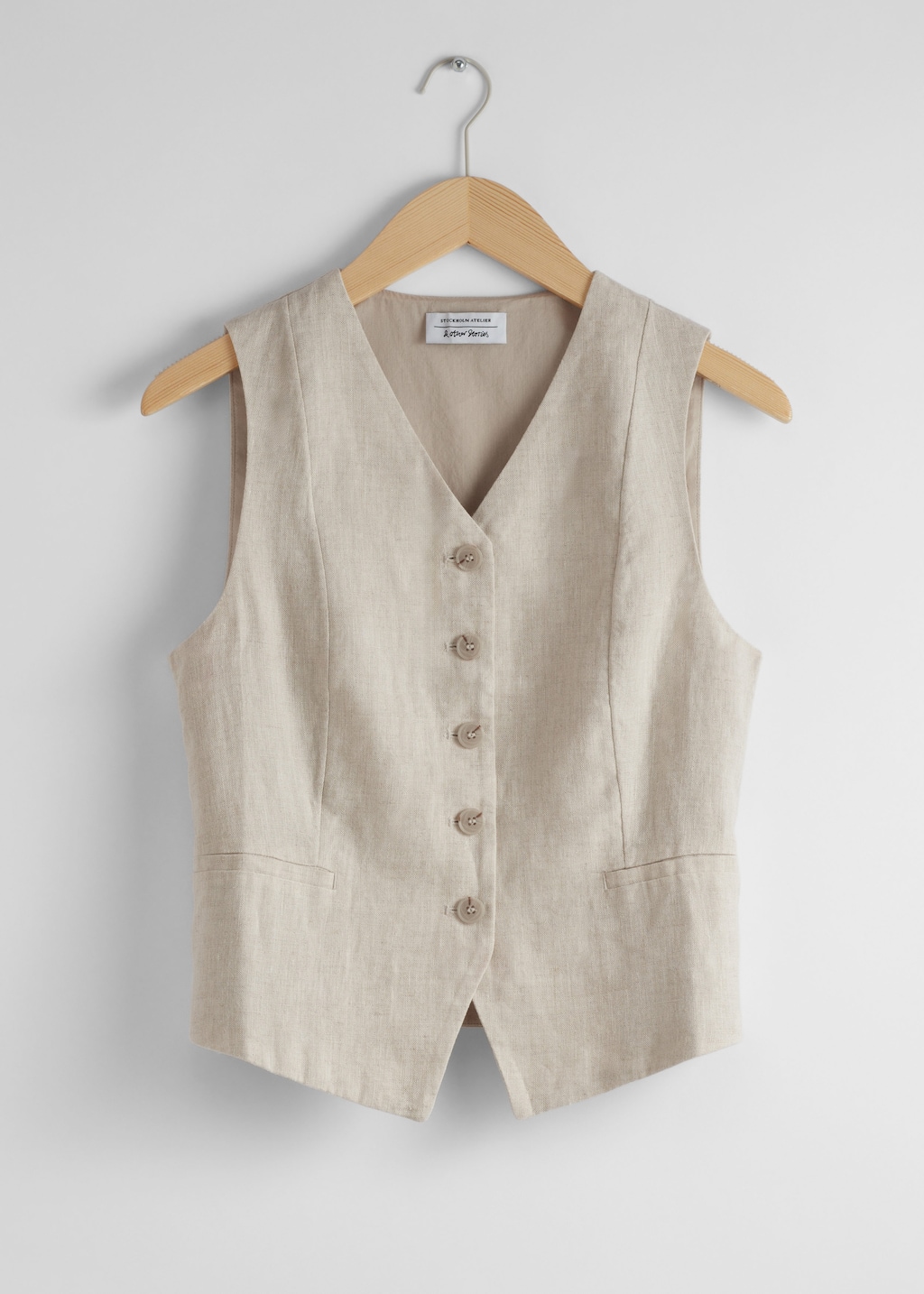 Gilet sartoriale in lino