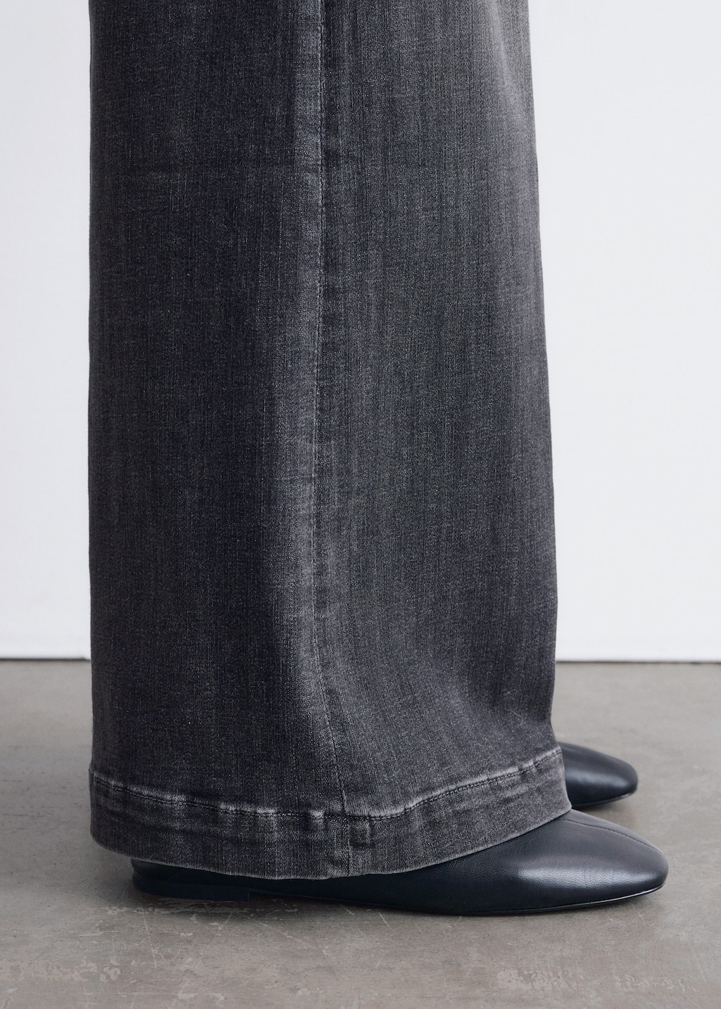 Image of Wide Press-Crease Jeans