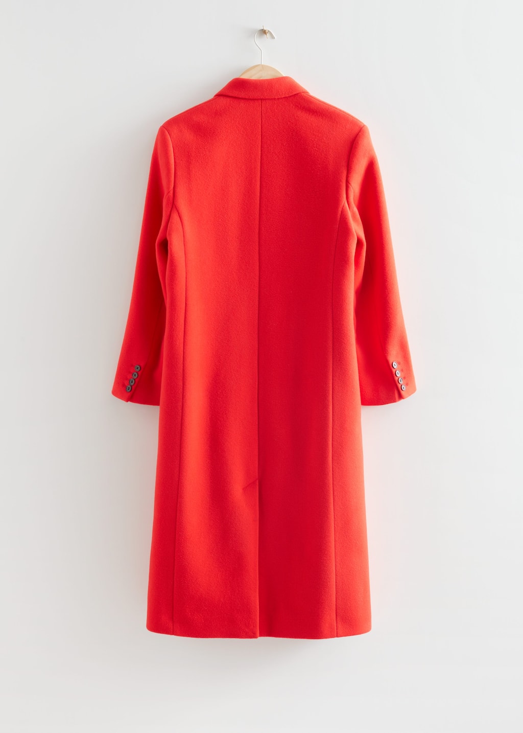 Double Breasted Coat - Orange - Still Life